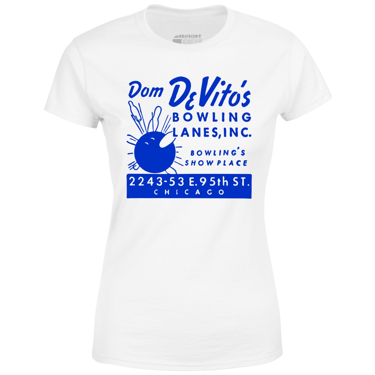 Dom DeVito's - Chicago, IL - Vintage Bowling Alley - Women's T-Shirt