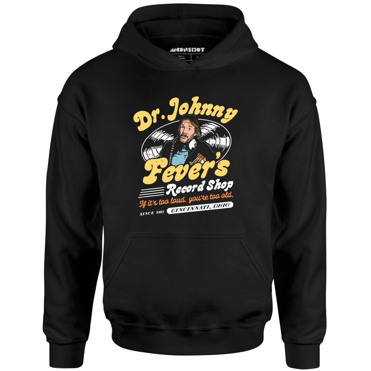 Dr. Johnny Fever's Record Shop - Unisex Hoodie