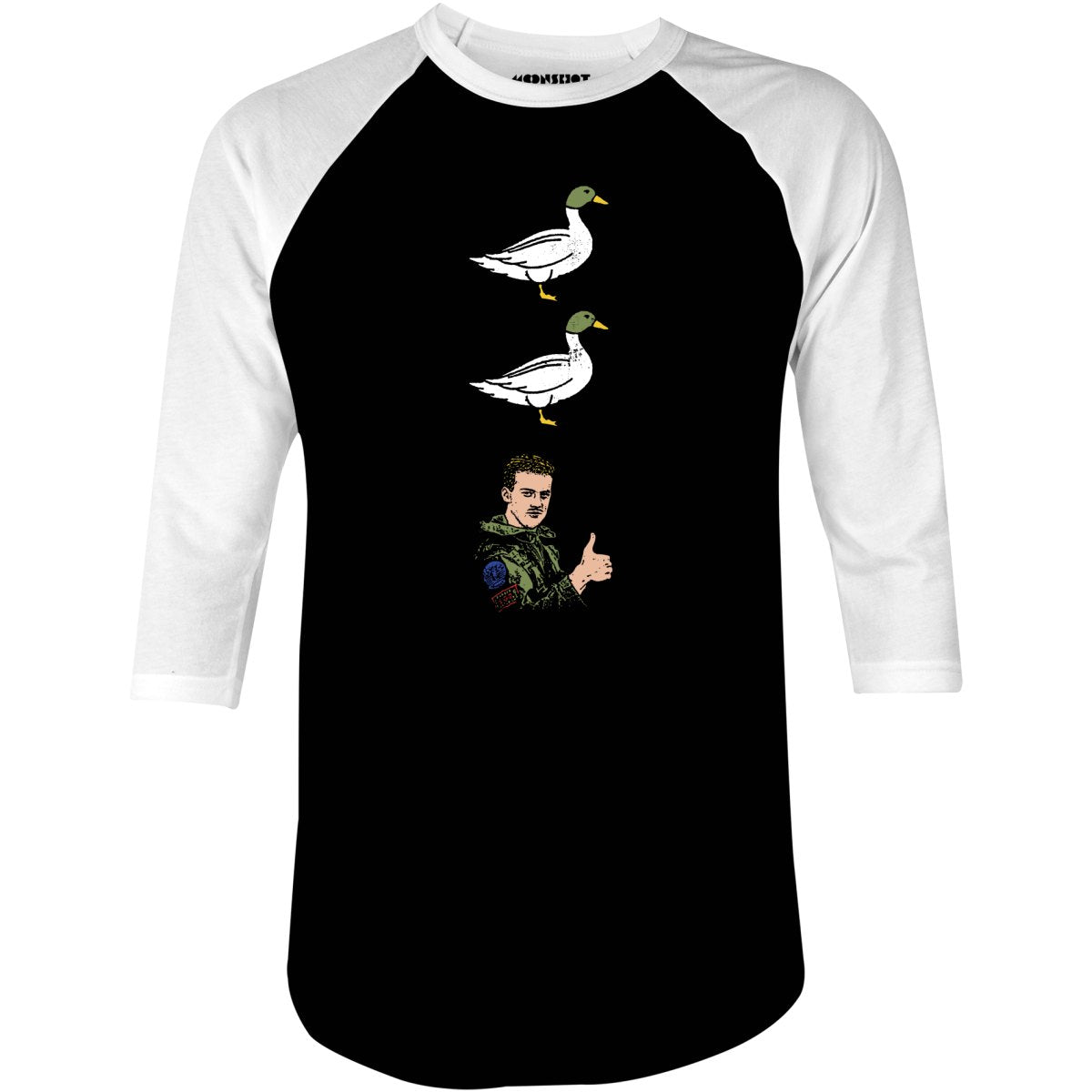 Duck Duck Goose - 3/4 Sleeve Raglan T-Shirt