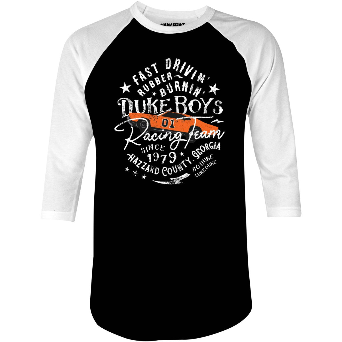 Duke Boys Racing Team - 3/4 Sleeve Raglan T-Shirt