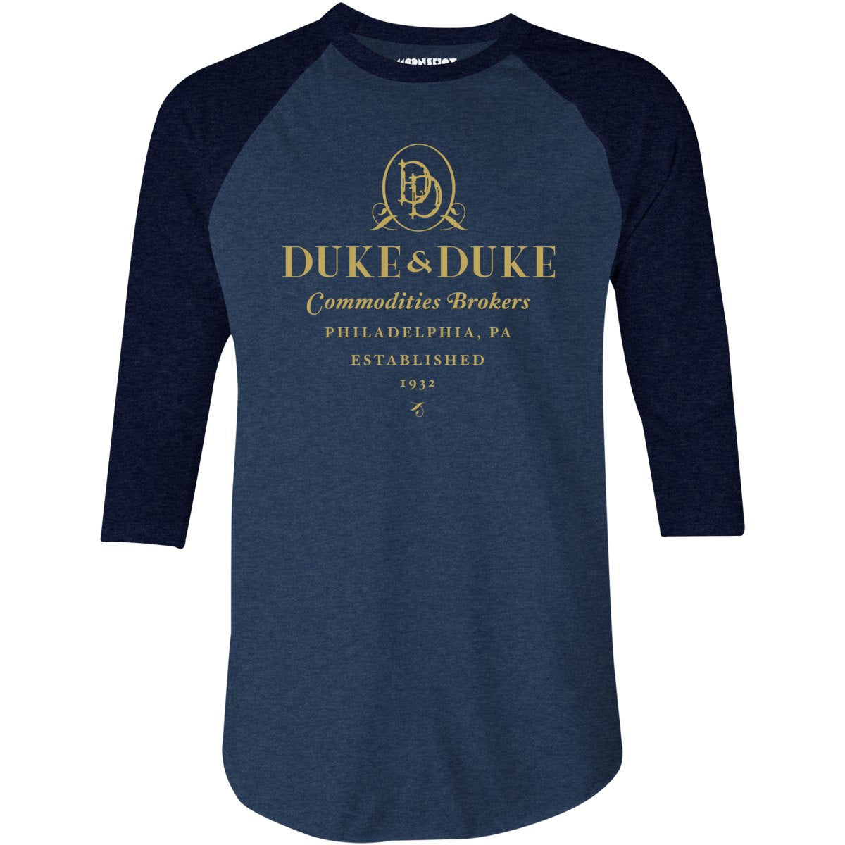 Duke & Duke Commodities Brokers - 3/4 Sleeve Raglan T-Shirt