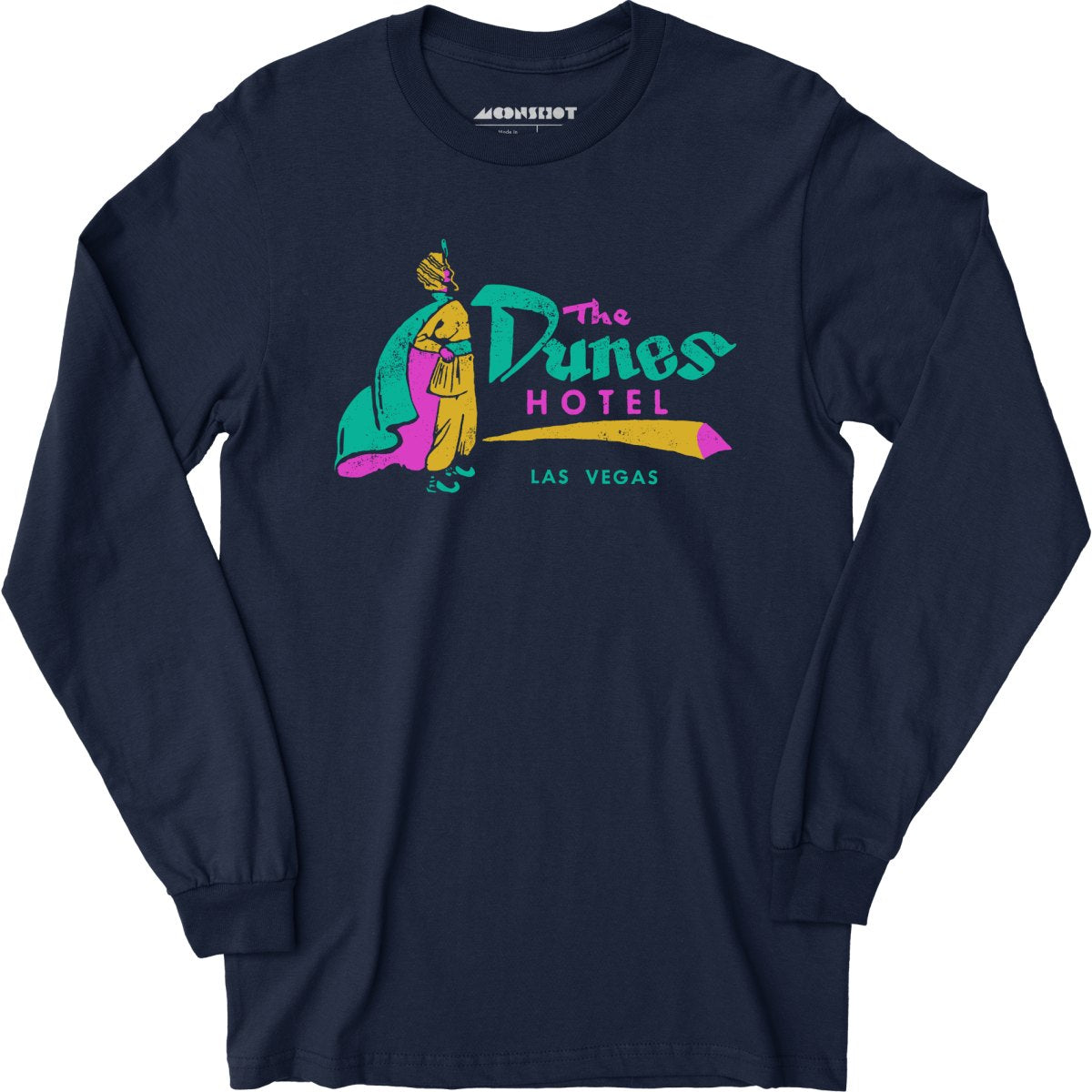 Dunes Hotel v3 - Vintage Las Vegas - Long Sleeve T-Shirt