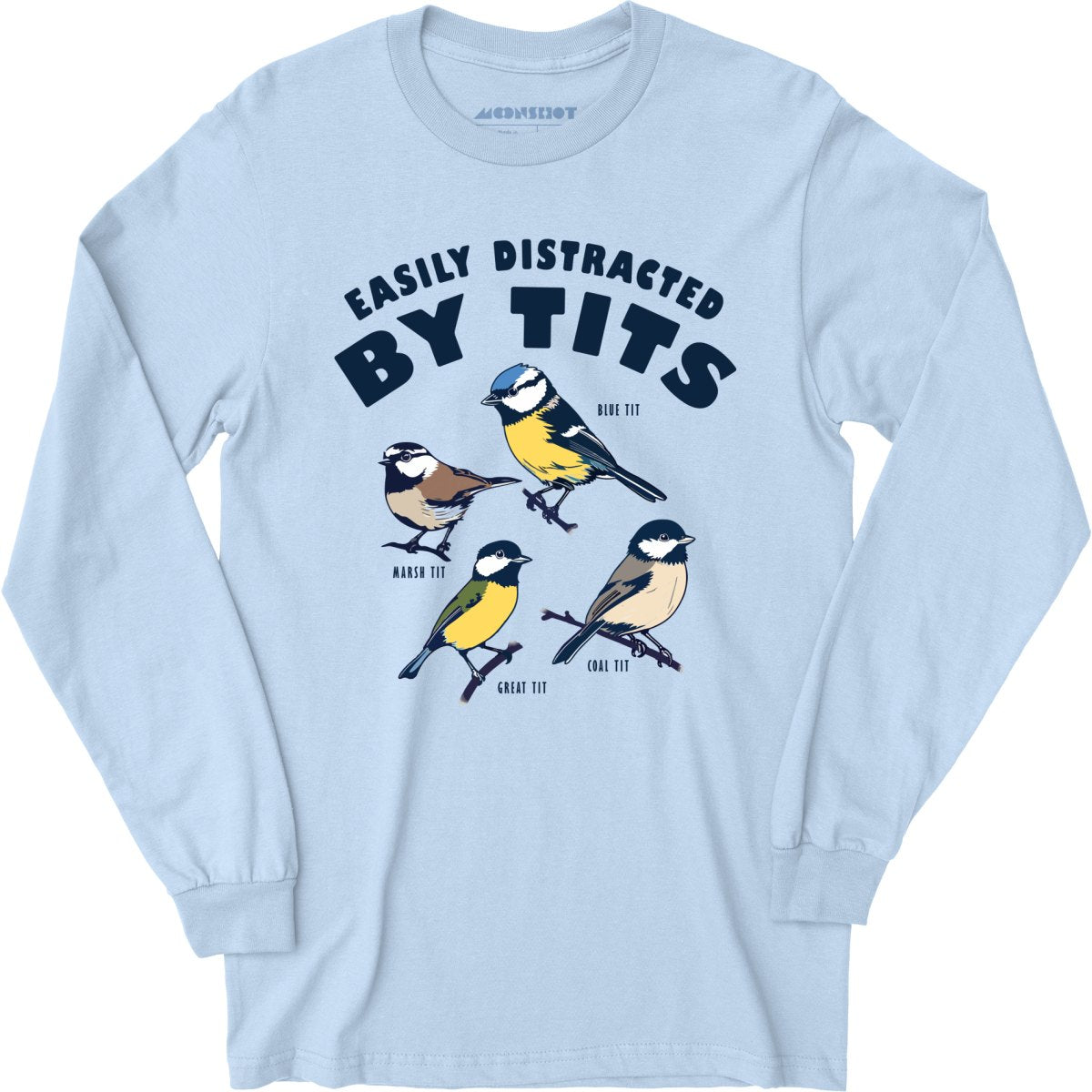 Easily Distracted Birds - Long Sleeve T-Shirt