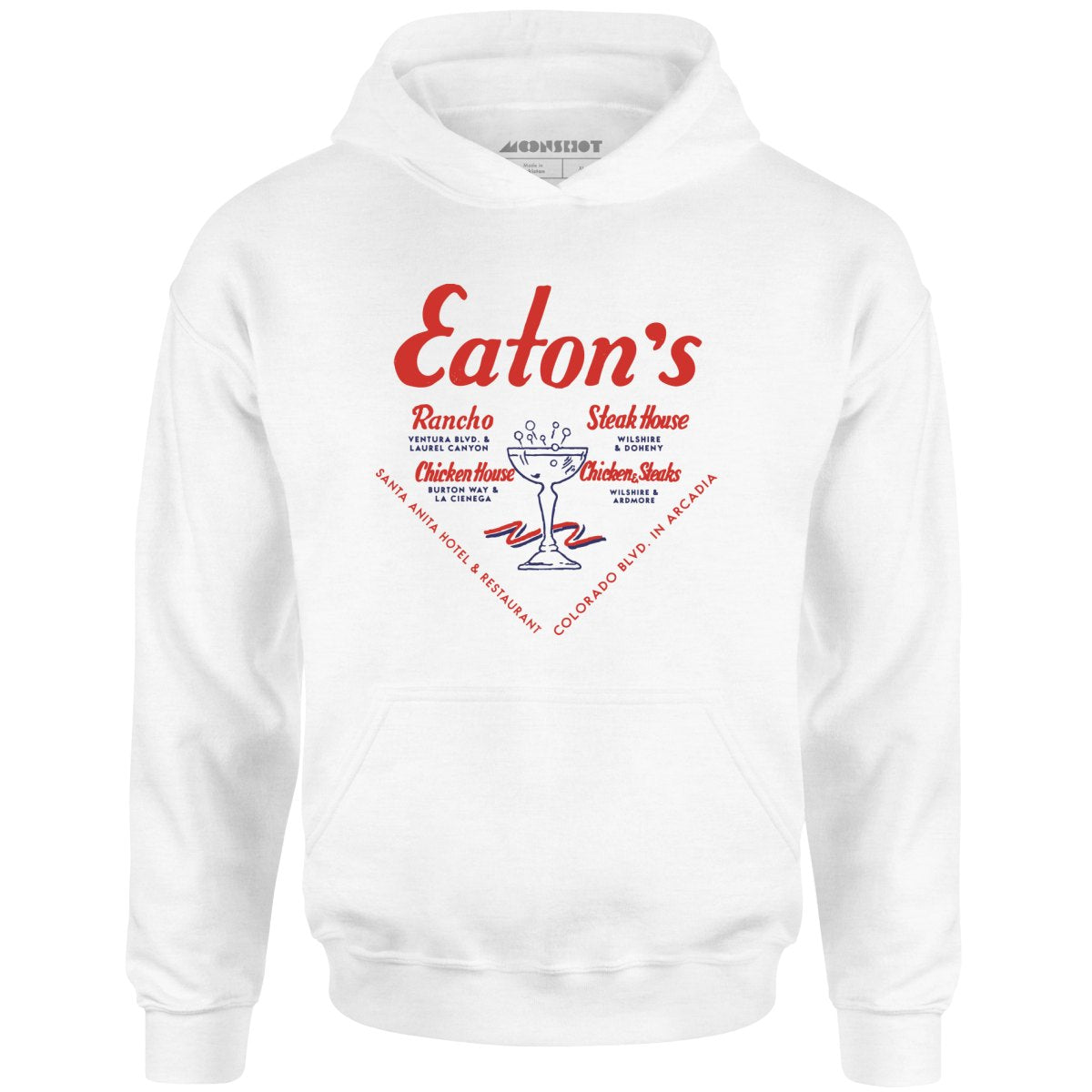 Eatons Restaurants - Los Angeles, CA - Vintage Restaurant - Unisex Hoodie