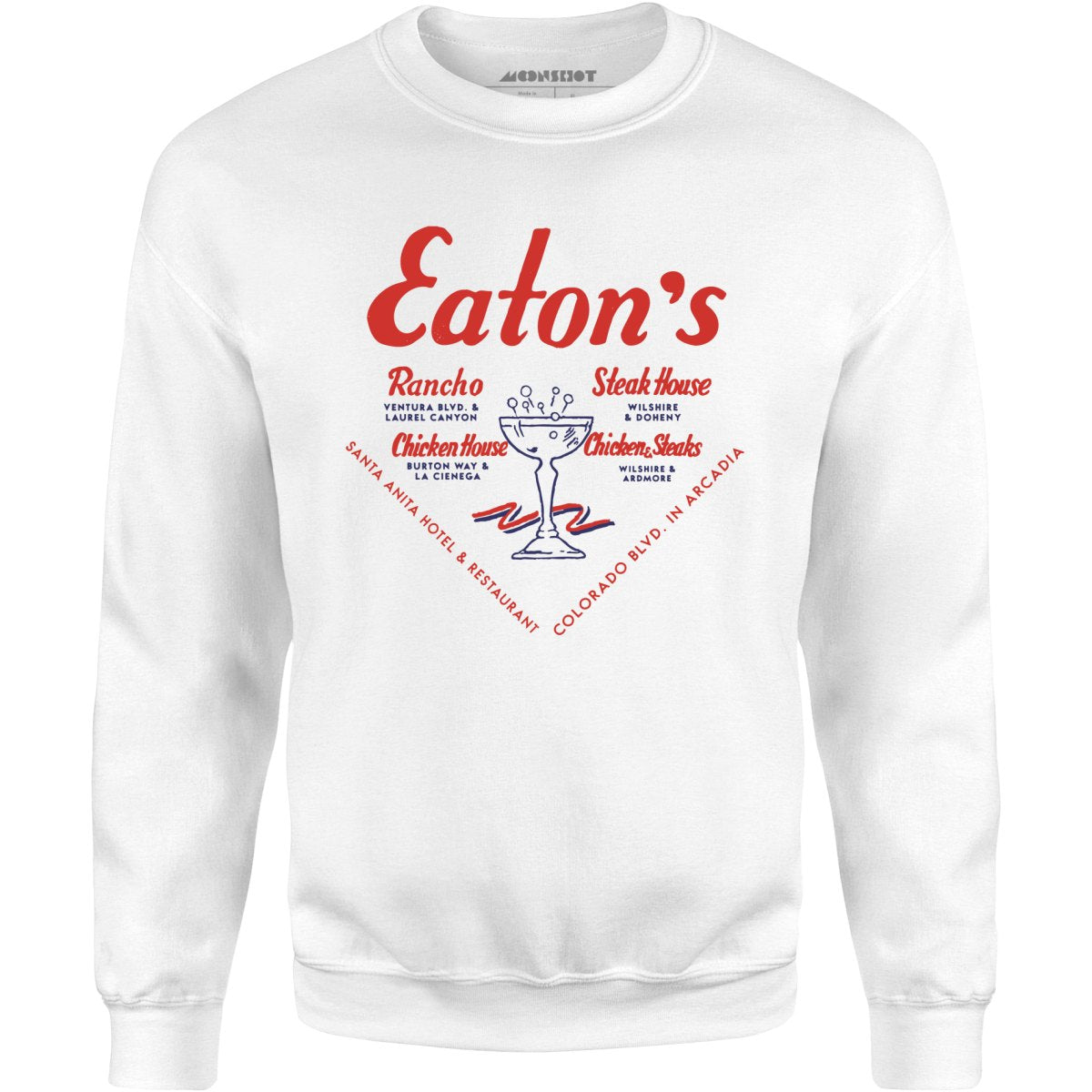 Eatons Restaurants - Los Angeles, CA - Vintage Restaurant - Unisex Sweatshirt