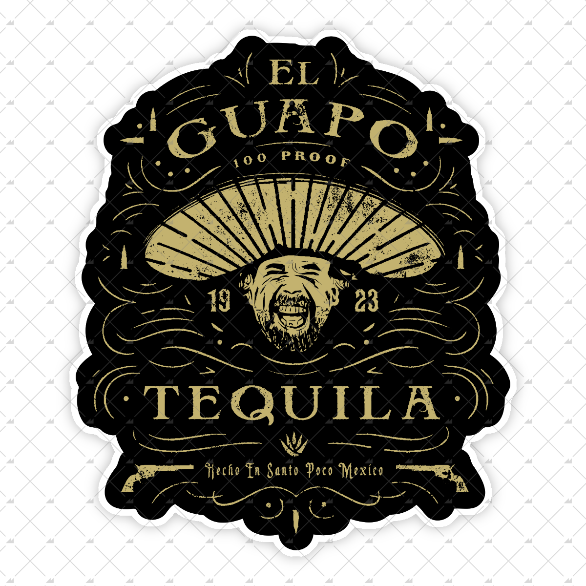 El Guapo Tequila - Sticker