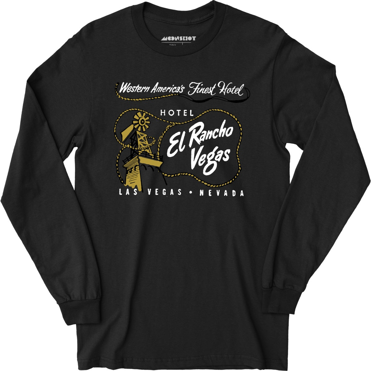 El Rancho Hotel - Vintage Las Vegas - Long Sleeve T-Shirt