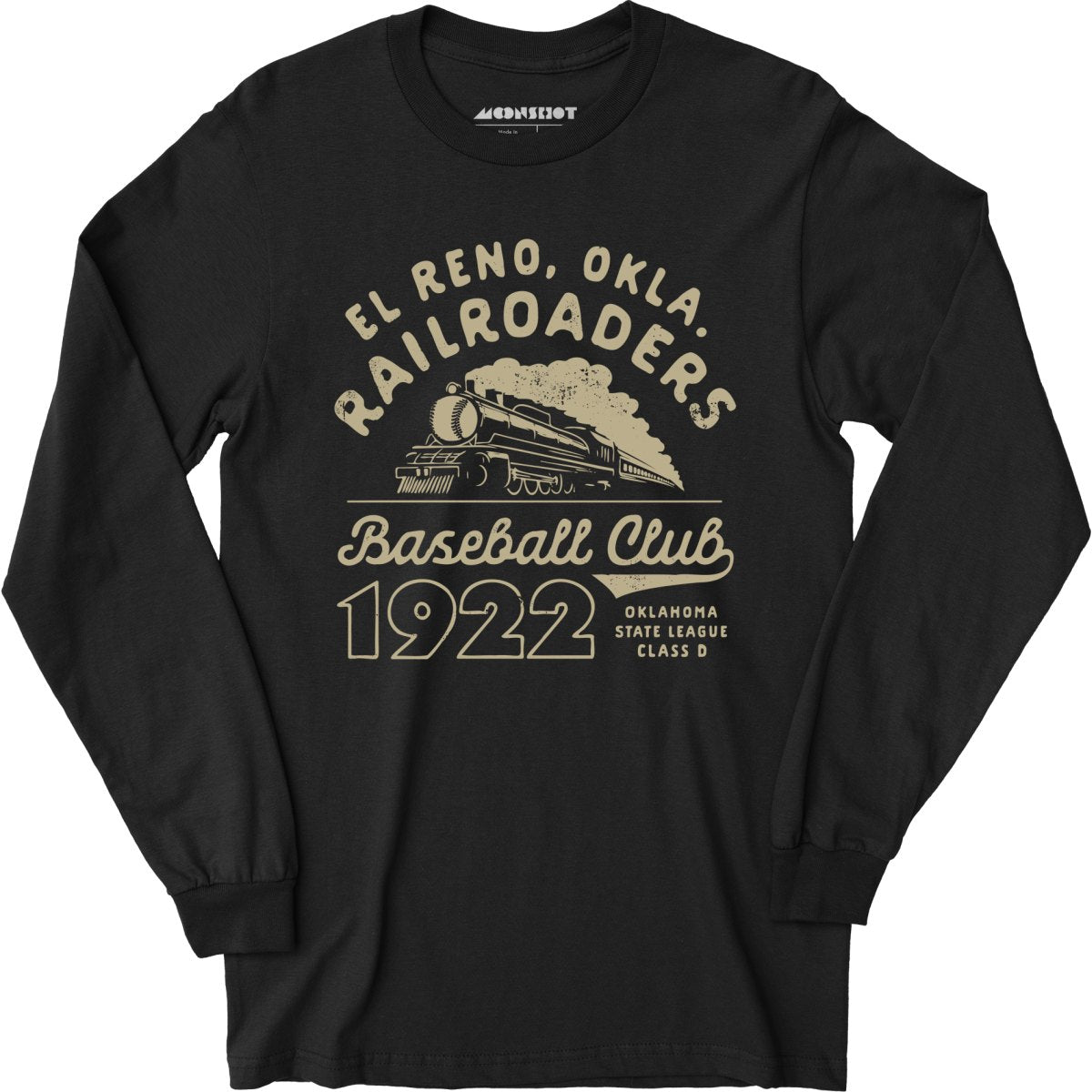 El Reno Railroaders - Oklahoma - Vintage Defunct Baseball Teams - Long Sleeve T-Shirt