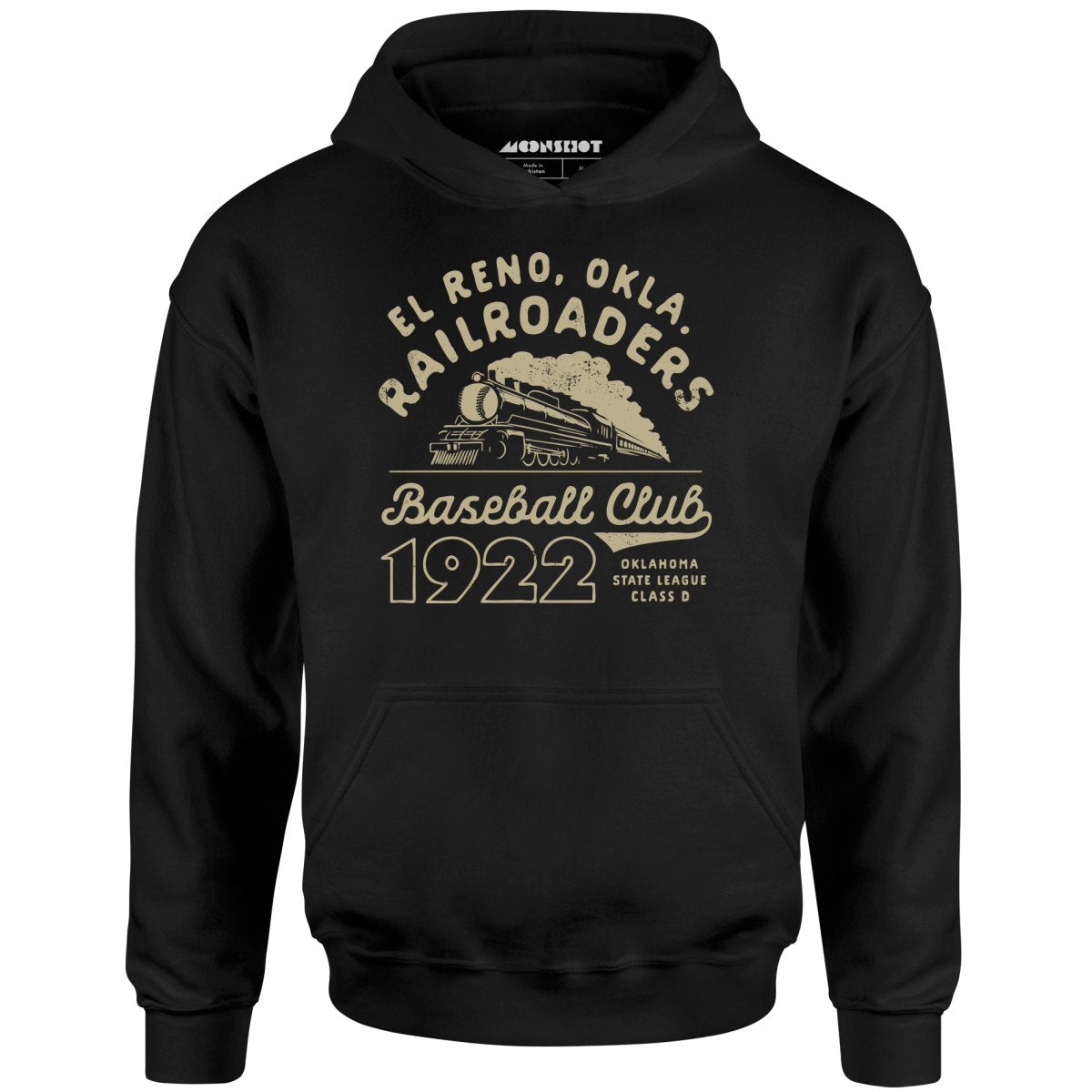 El Reno Railroaders - Oklahoma - Vintage Defunct Baseball Teams - Unisex Hoodie