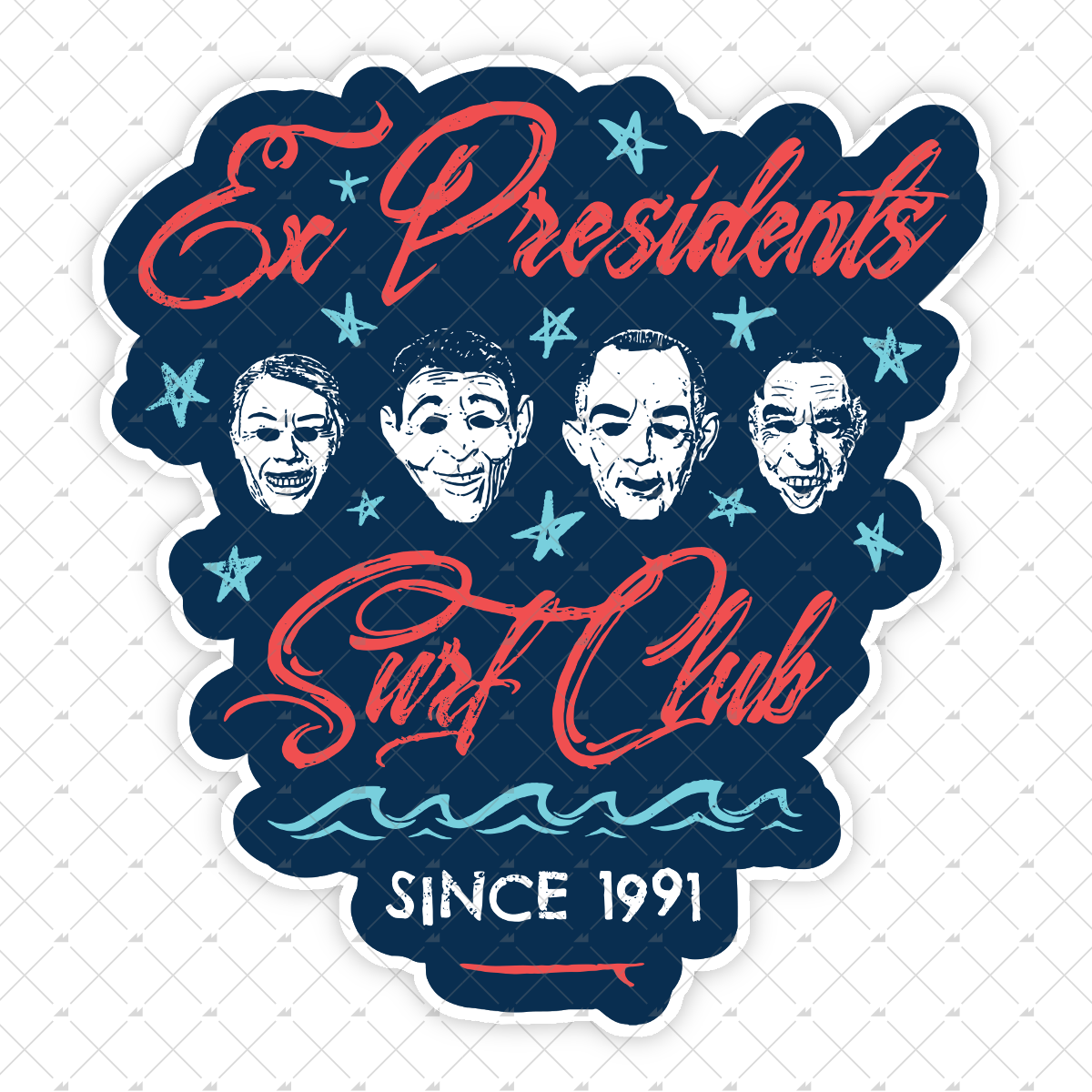 Ex Presidents Surf Club - Sticker