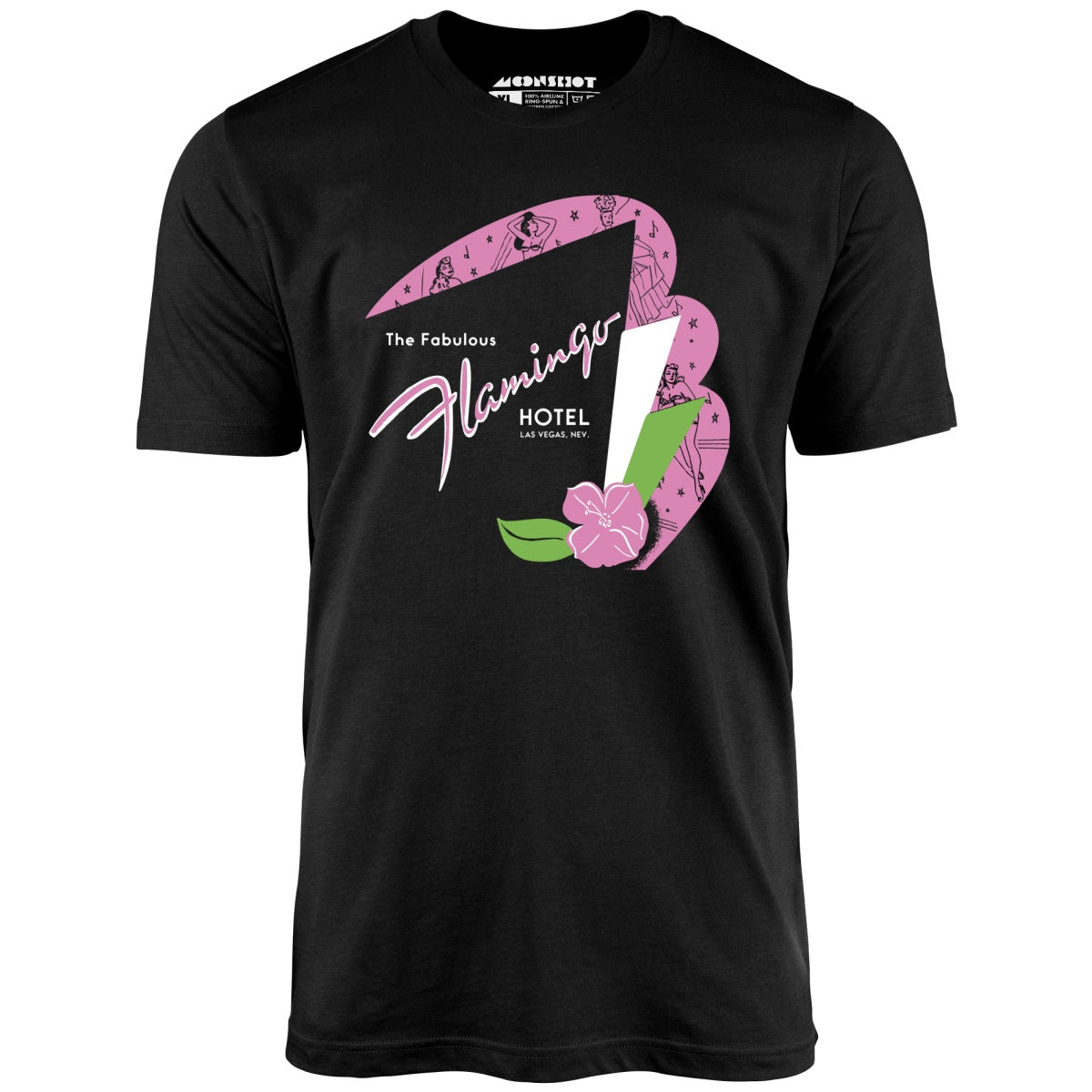 Fabulous Flamingo Hotel v2 - Vintage Las Vegas - Unisex T-Shirt