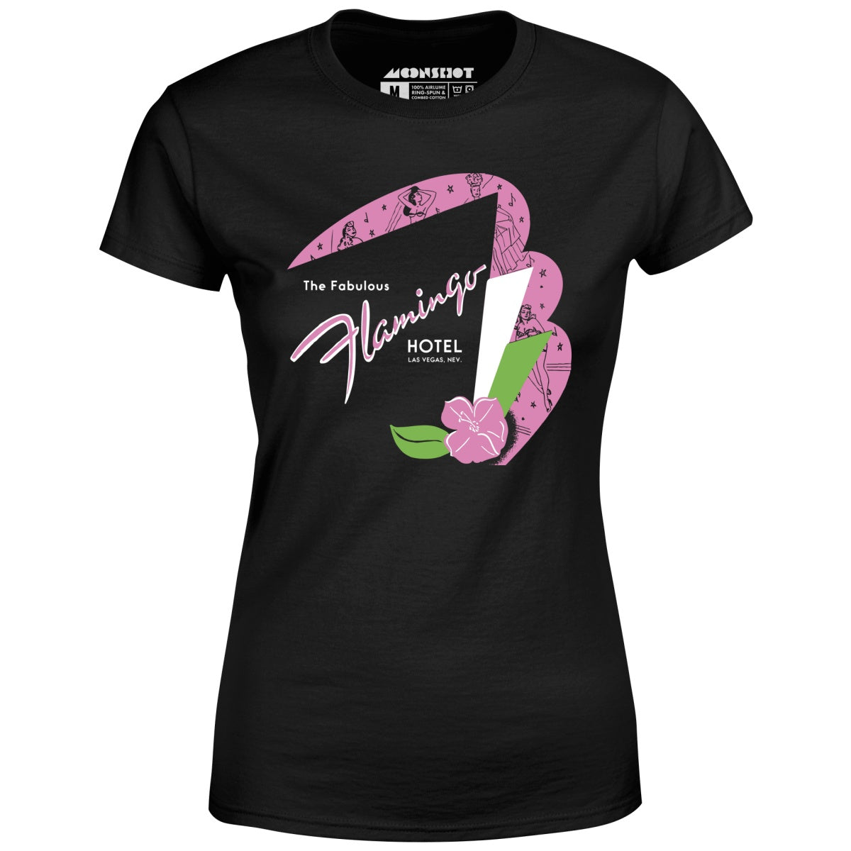 Fabulous Flamingo Hotel v2 - Vintage Las Vegas - Women's T-Shirt