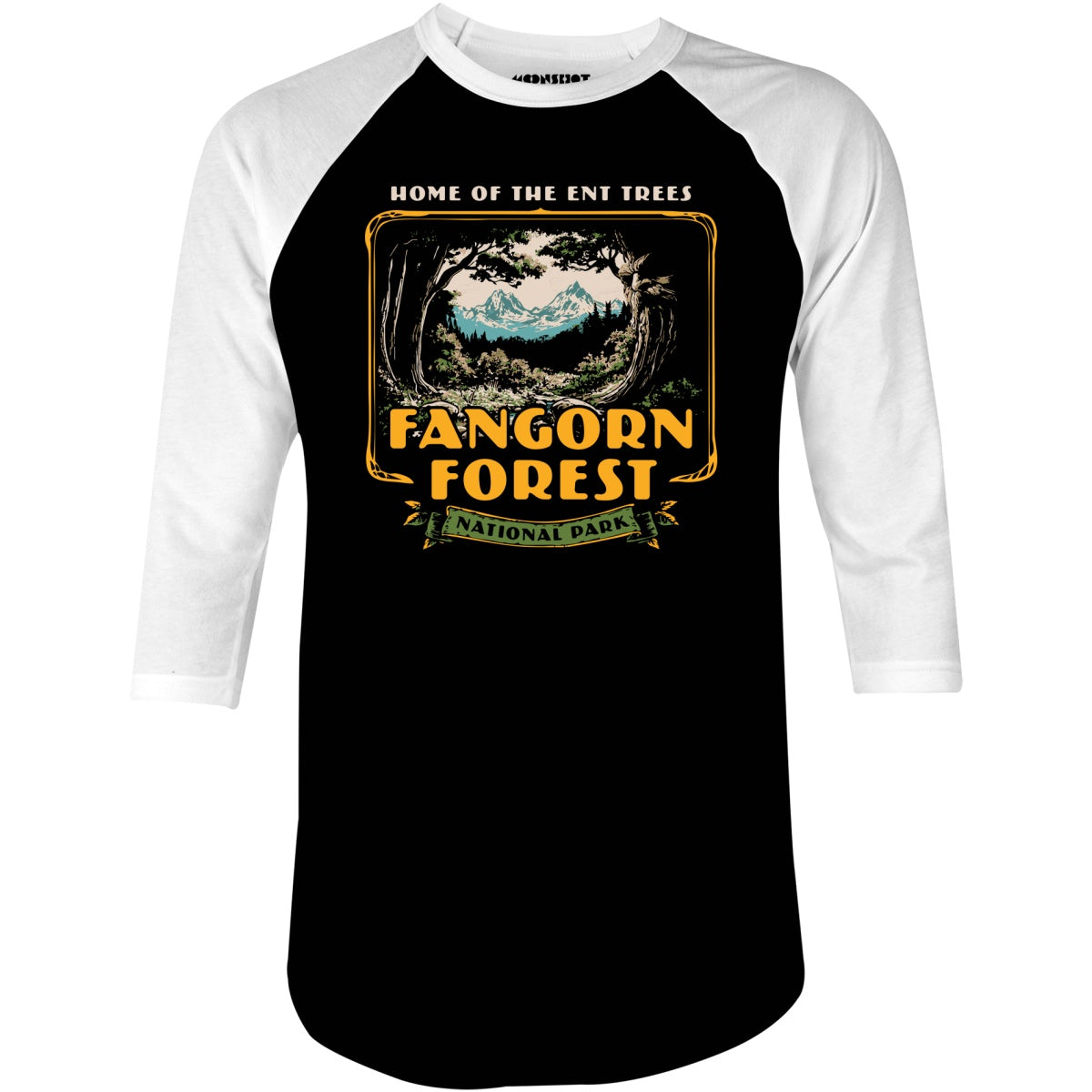 Fangorn Forest National Park - 3/4 Sleeve Raglan T-Shirt