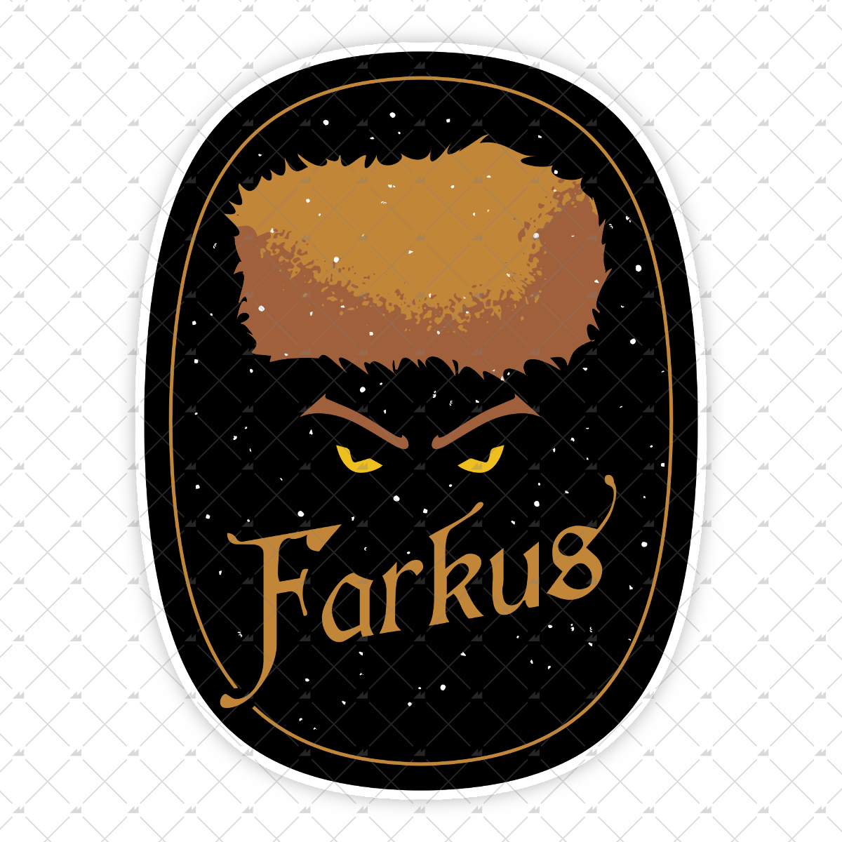 Farkus - Yellow Eyes - Sticker