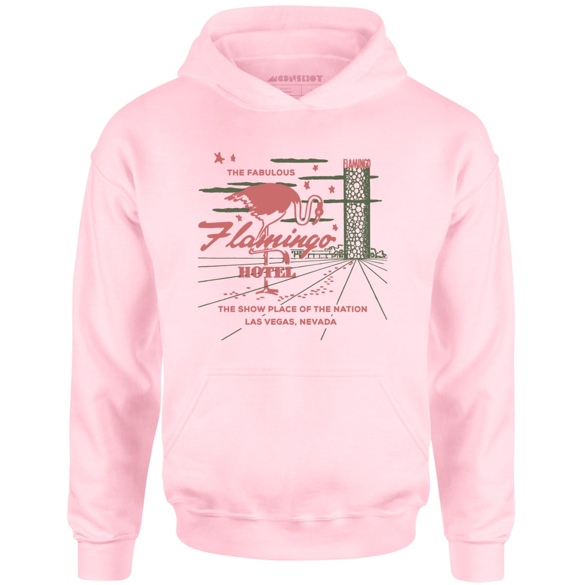 Flamingo Hotel v4 - Vintage Las Vegas - Unisex Hoodie