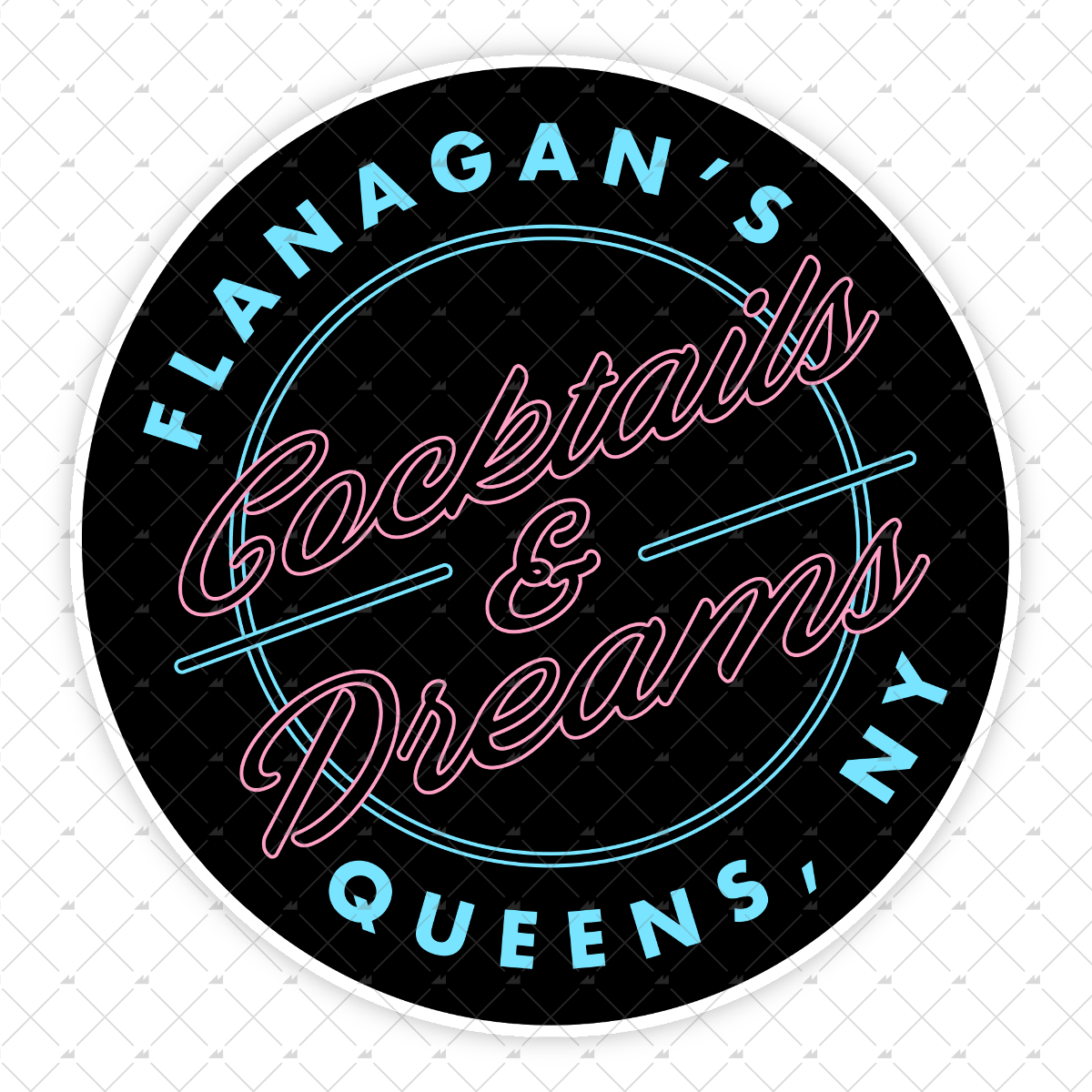 Flanagan's Cocktails and Dreams - Sticker