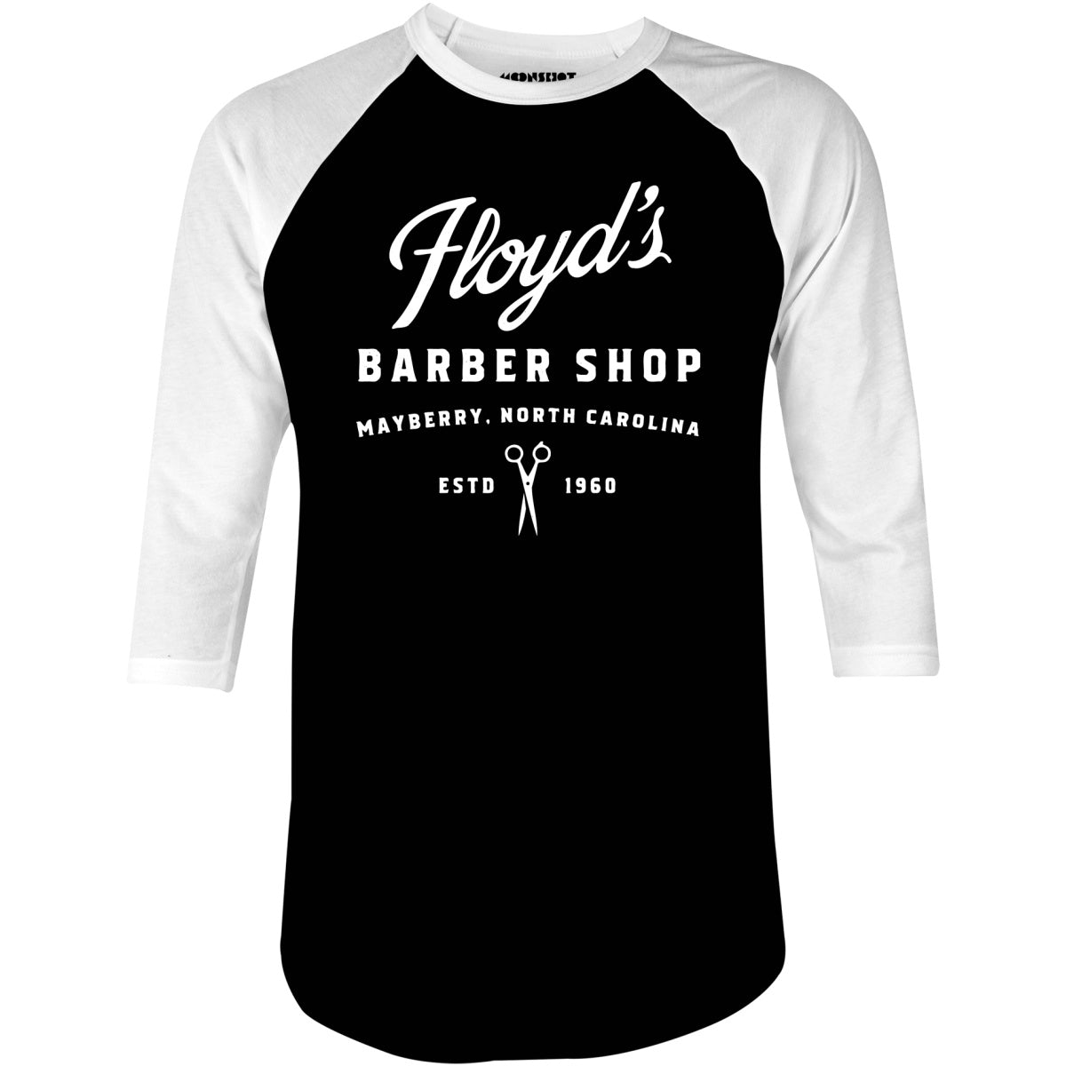 Floyd's Barber Shop - Mayberry - 3/4 Sleeve Raglan T-Shirt