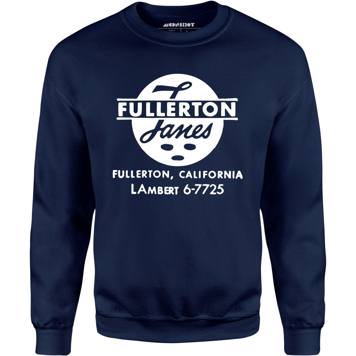 Fullerton Lanes - Fullerton, CA - Vintage Bowling Alley - Unisex Sweatshirt