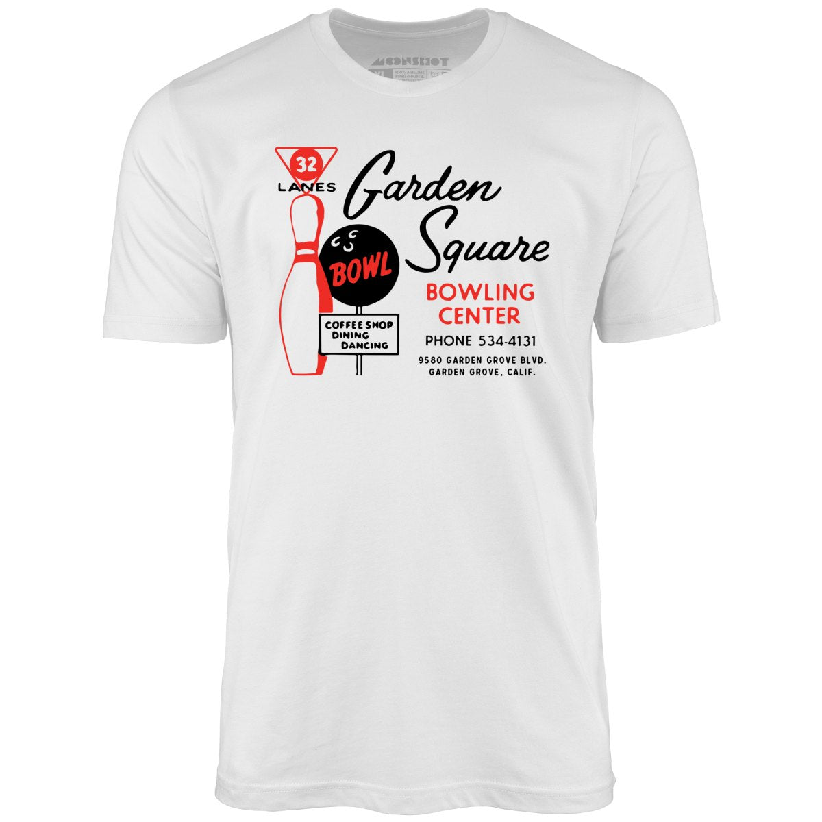 Garden Square Lanes - Garden Grove, CA - Vintage Bowling Alley - Unisex T-Shirt