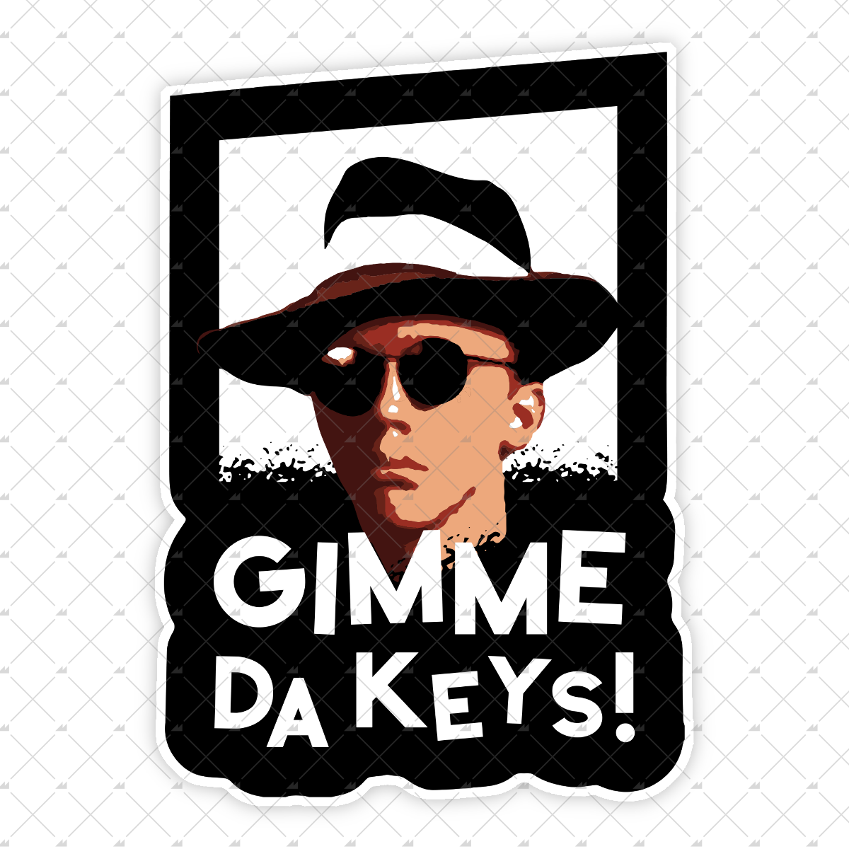 Gimme Da Keys - Sticker