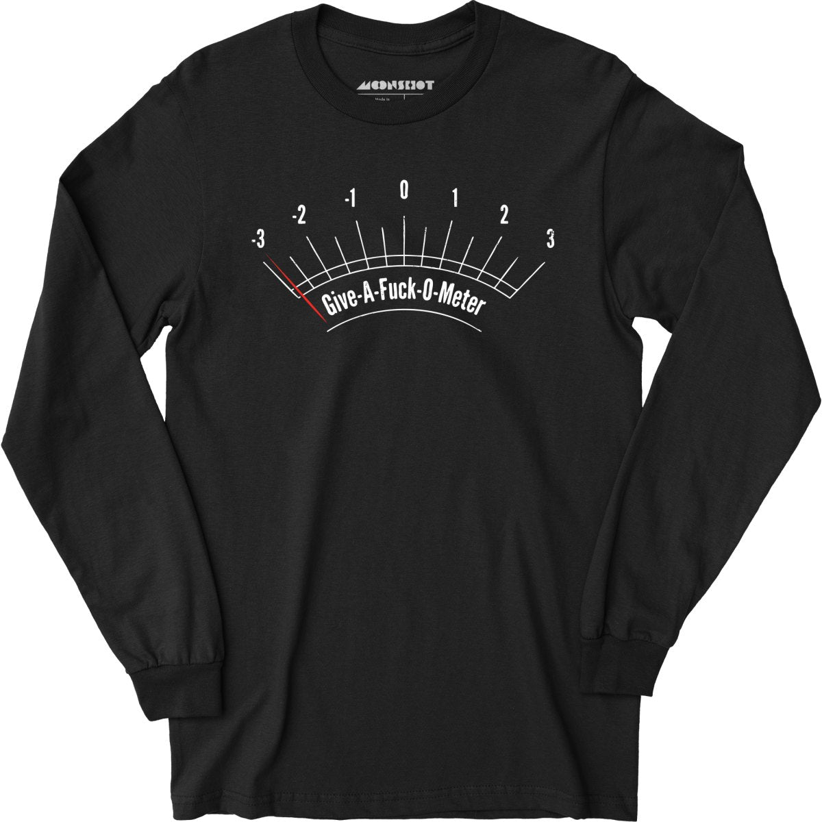 Give-a-fuck-o-meter - Long Sleeve T-Shirt