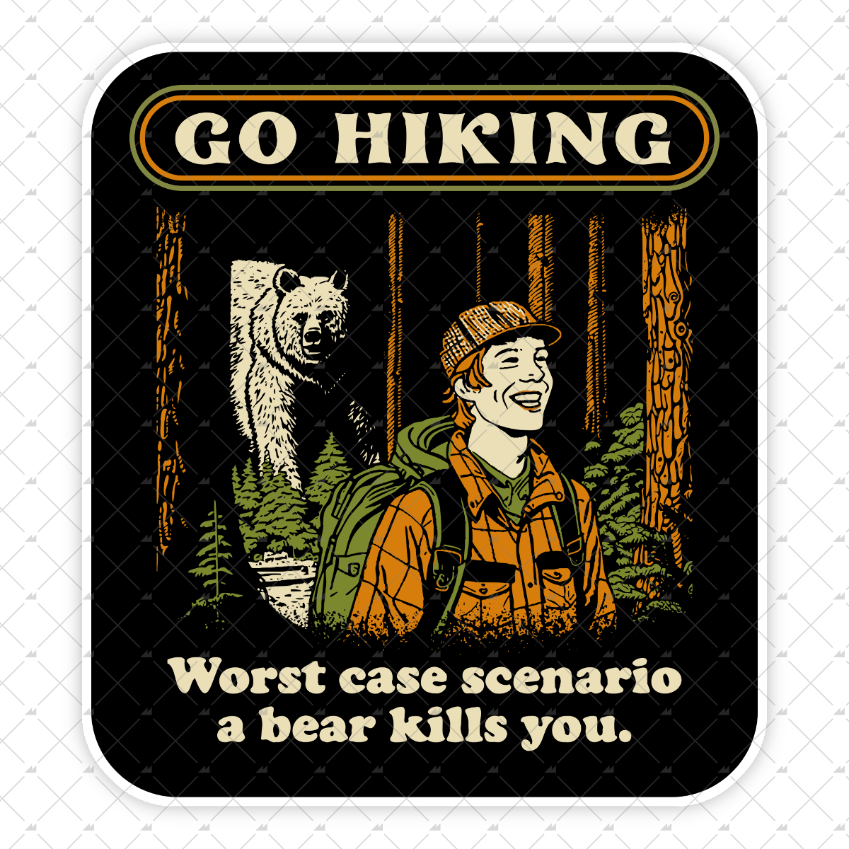 Go Hiking - Sticker