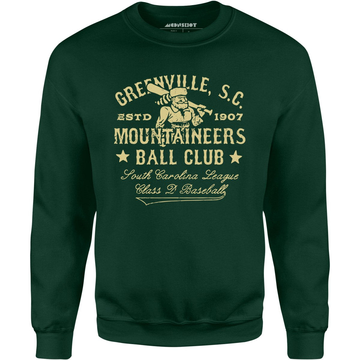 Greenville Mountaineers - South Carolina - Vintage Defunct Baseball Teams - Unisex Sweatshirt