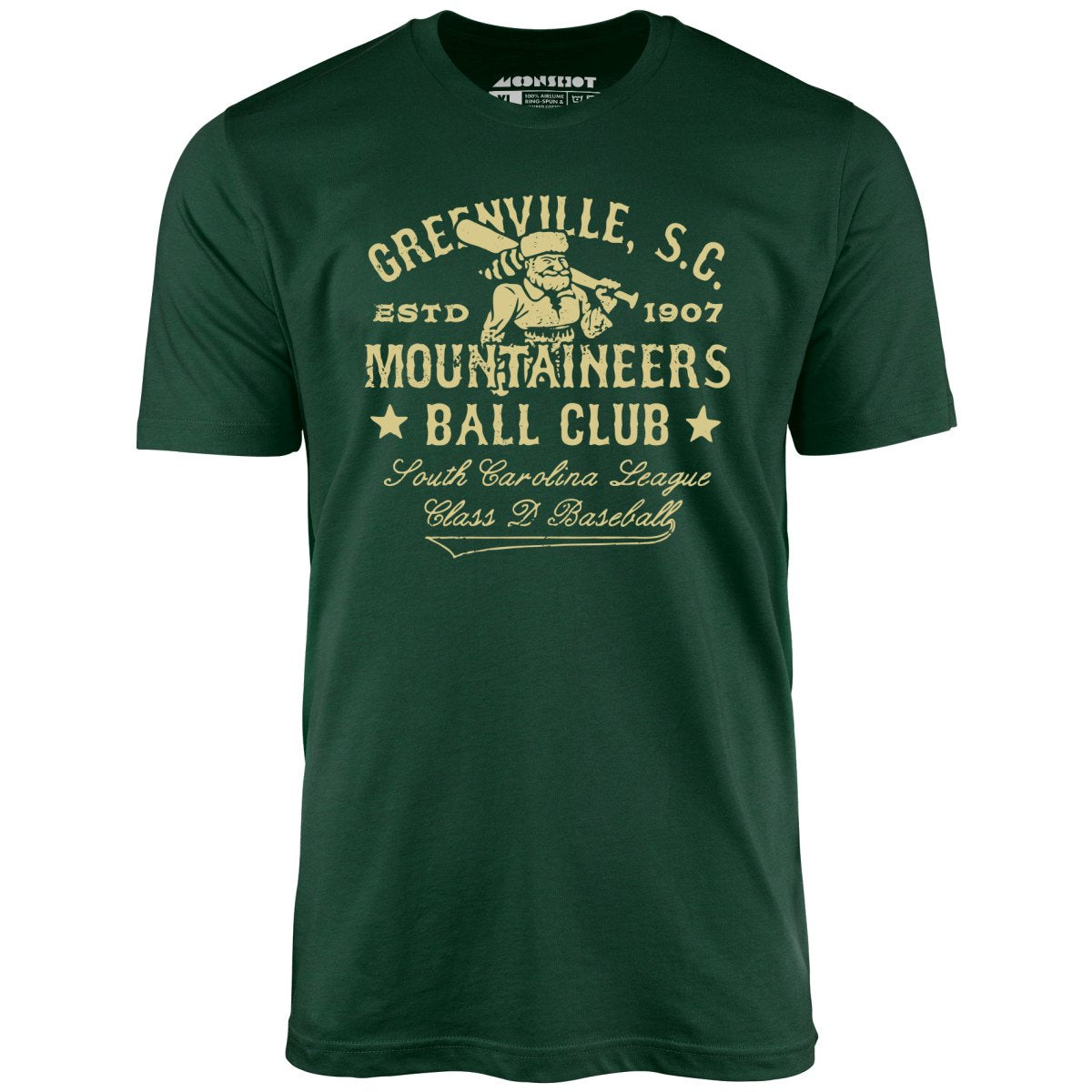 Greenville Mountaineers - South Carolina - Vintage Defunct Baseball Teams - Unisex T-Shirt