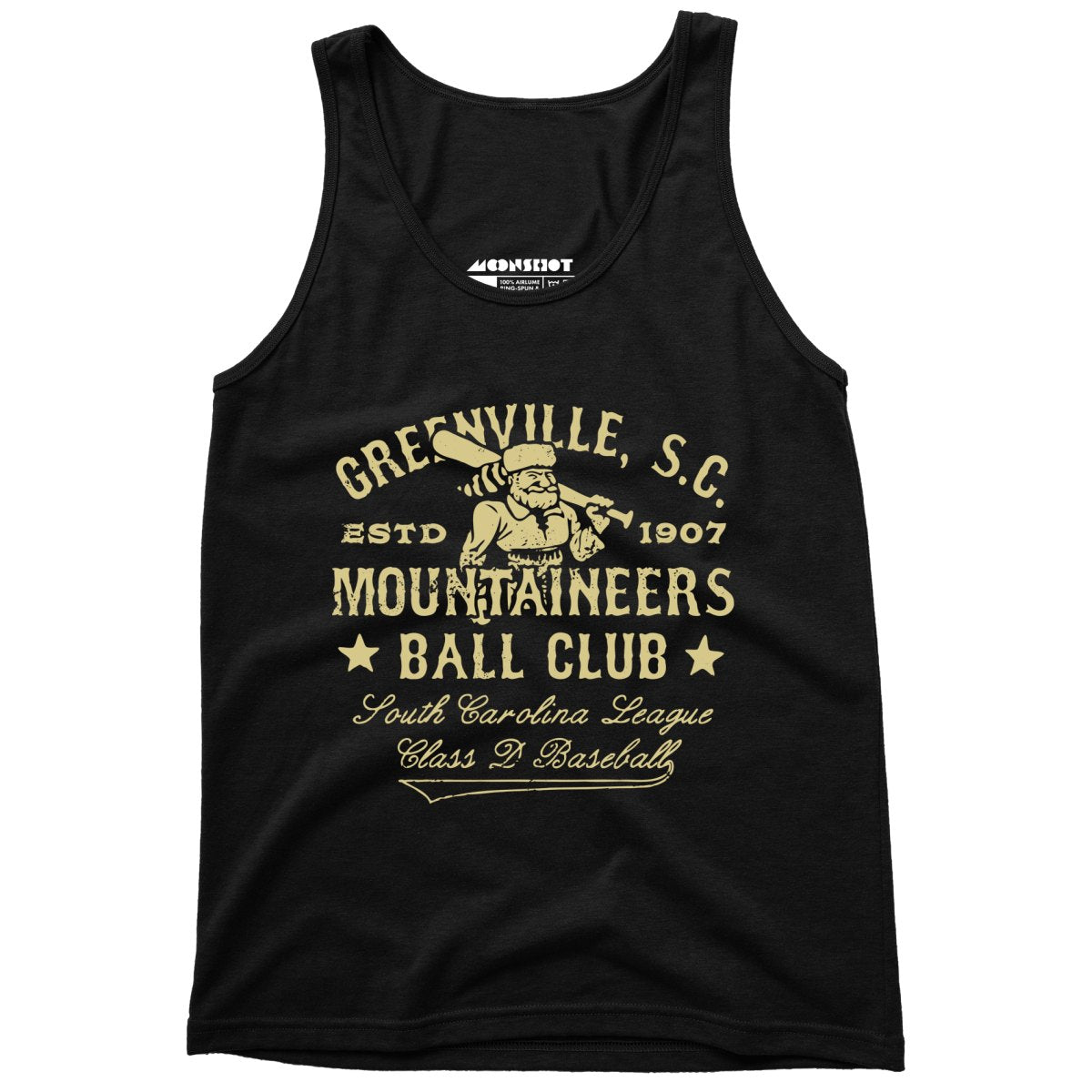 Greenville Mountaineers - South Carolina - Vintage Defunct Baseball Teams - Unisex Tank Top