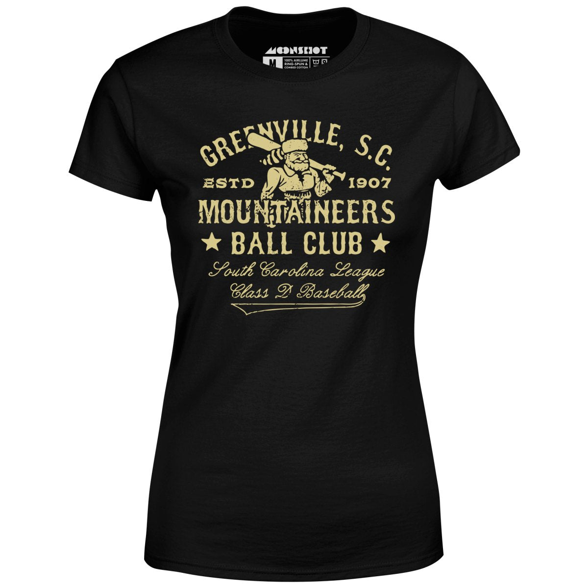 Greenville Mountaineers - South Carolina - Vintage Defunct Baseball Teams - Women's T-Shirt