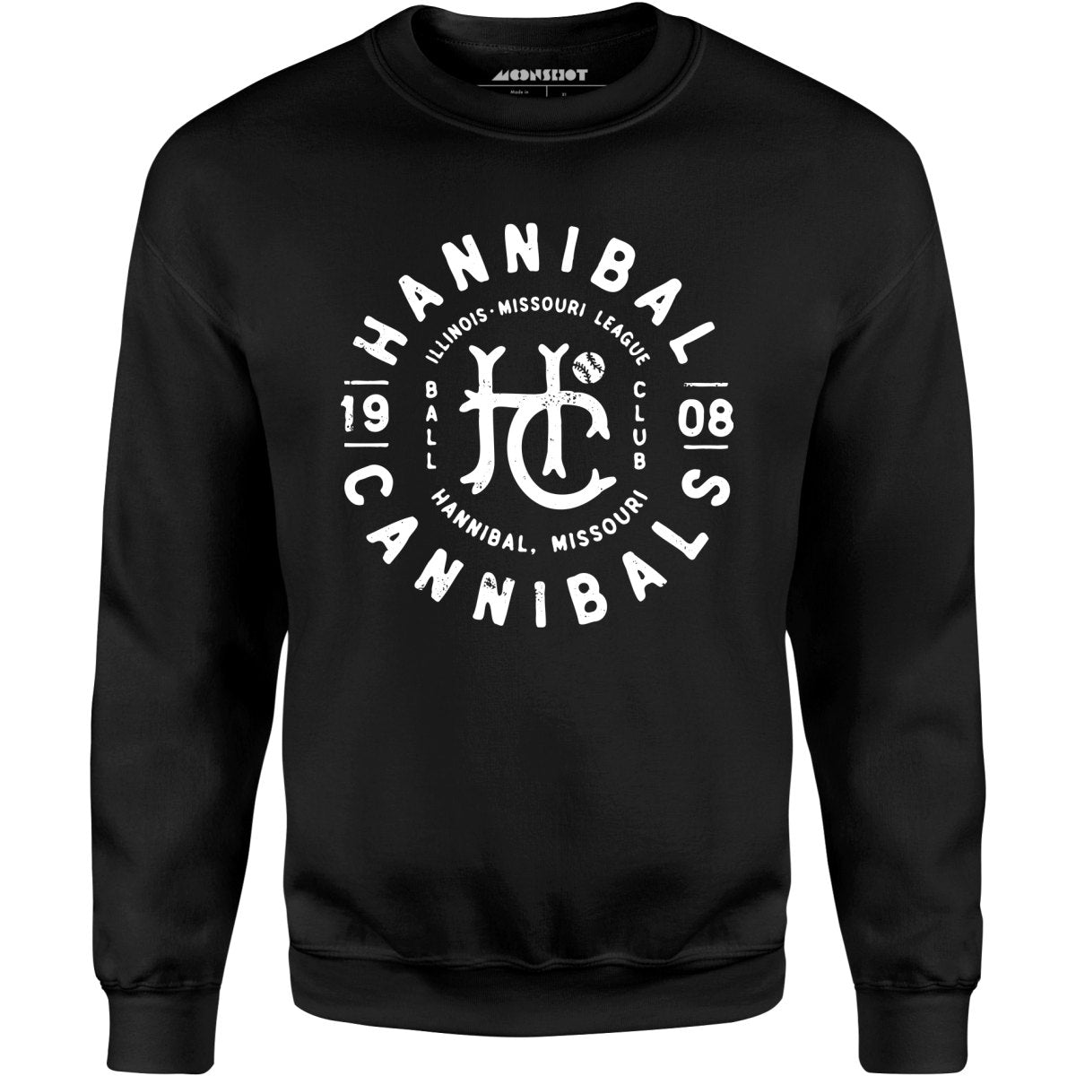 Hannibal Cannibals - Missouri - Vintage Defunct Baseball Teams - Unisex Sweatshirt