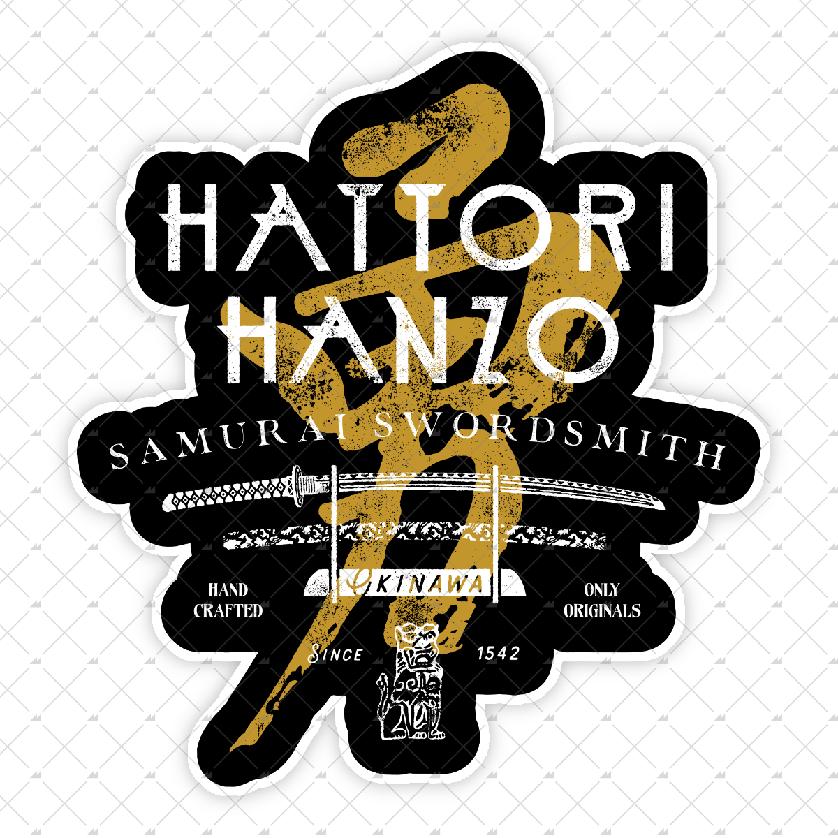 Hattori Hanzo Samurai Swordsmith - Sticker