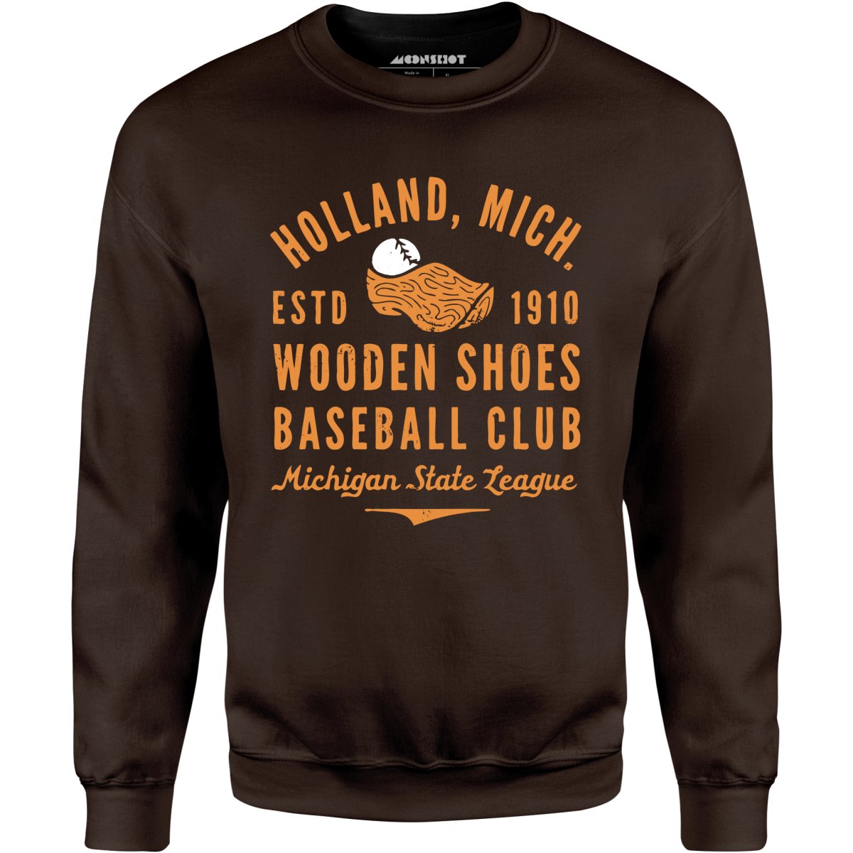 Holland Wooden Shoes - Michigan - Vintage Defunct Baseball Teams - Unisex Sweatshirt