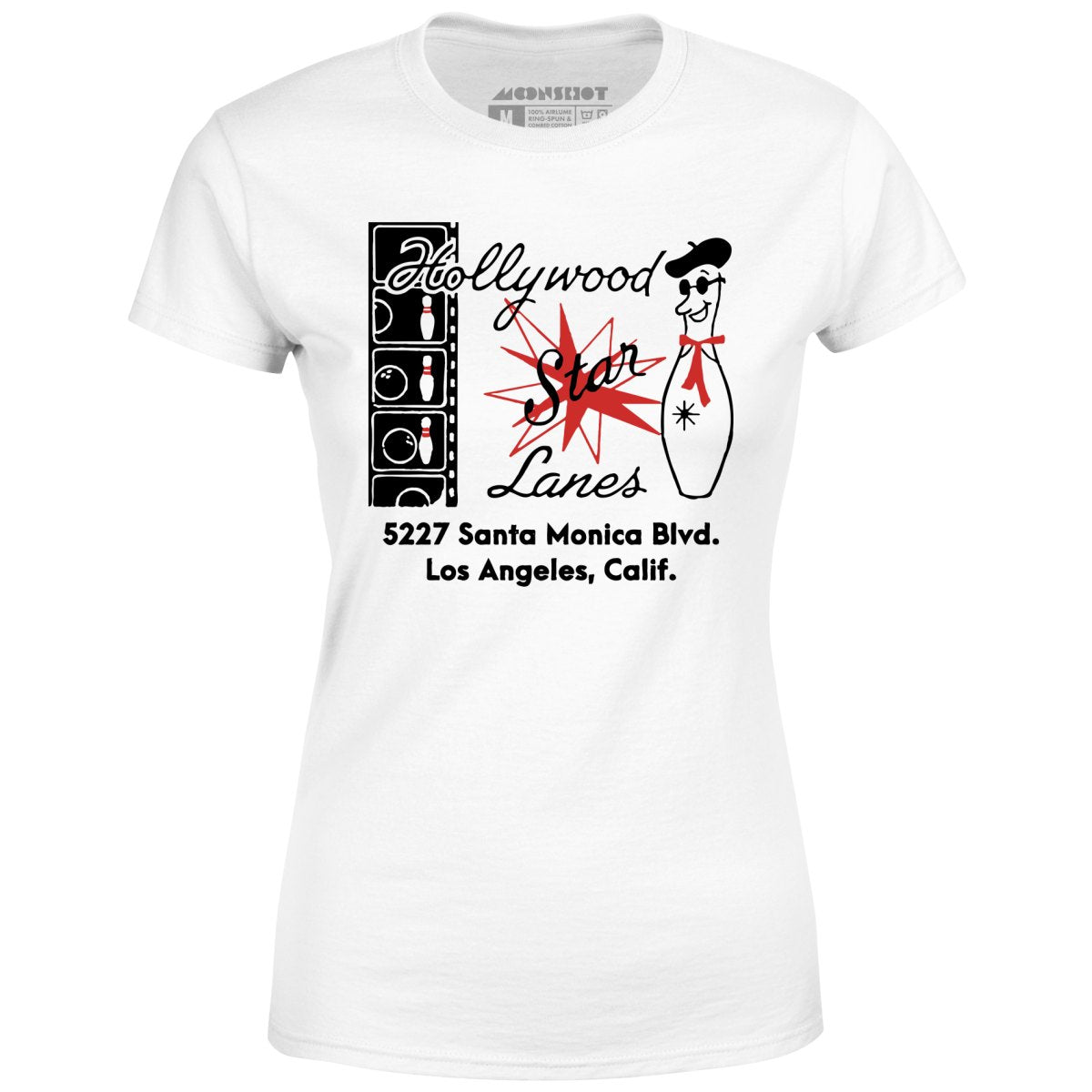 Hollywood Star Lanes - Los Angeles, CA - Vintage Bowling Alley - Women's T-Shirt