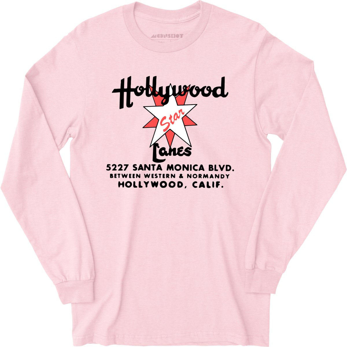 Hollywood Star Lanes v2 - Los Angeles, CA - Vintage Bowling Alley - Long Sleeve T-Shirt