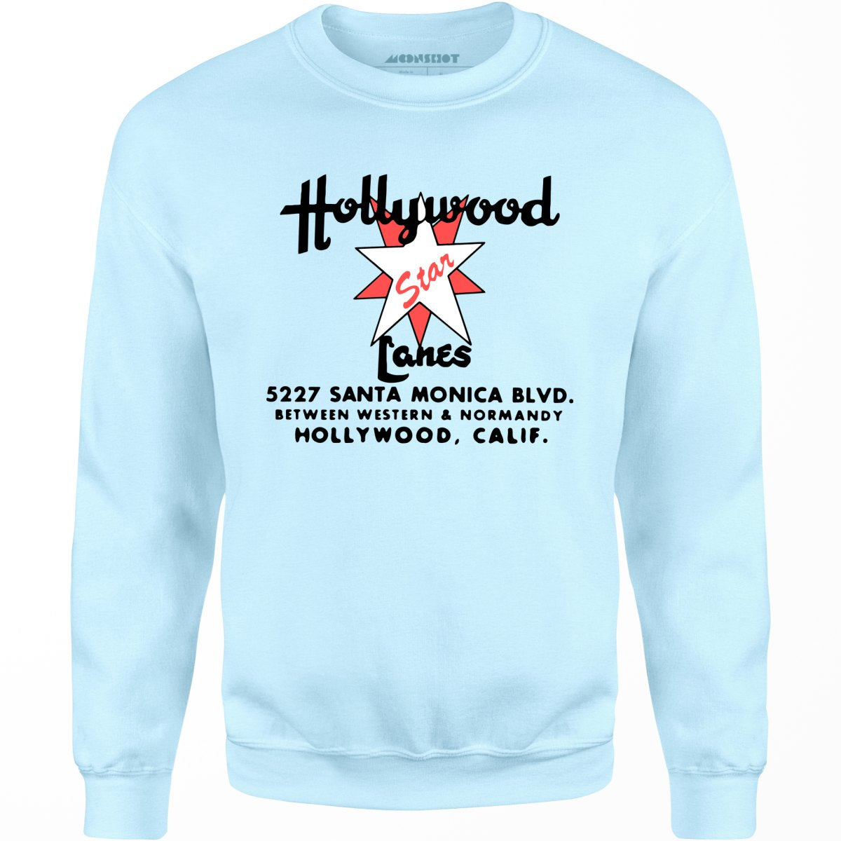 Hollywood Star Lanes v2 - Los Angeles, CA - Vintage Bowling Alley - Unisex Sweatshirt