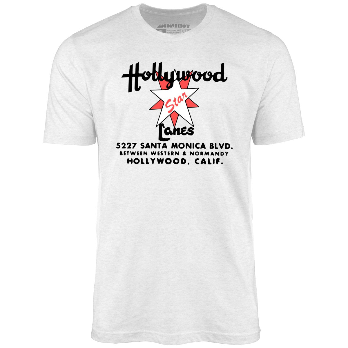 Hollywood Star Lanes v2 - Los Angeles, CA - Vintage Bowling Alley - Unisex T-Shirt