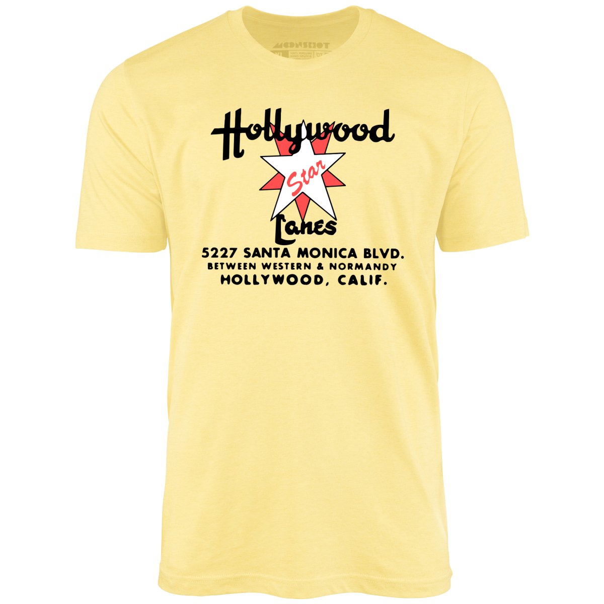 Hollywood Star Lanes v2 - Los Angeles, CA - Vintage Bowling Alley - Unisex T-Shirt