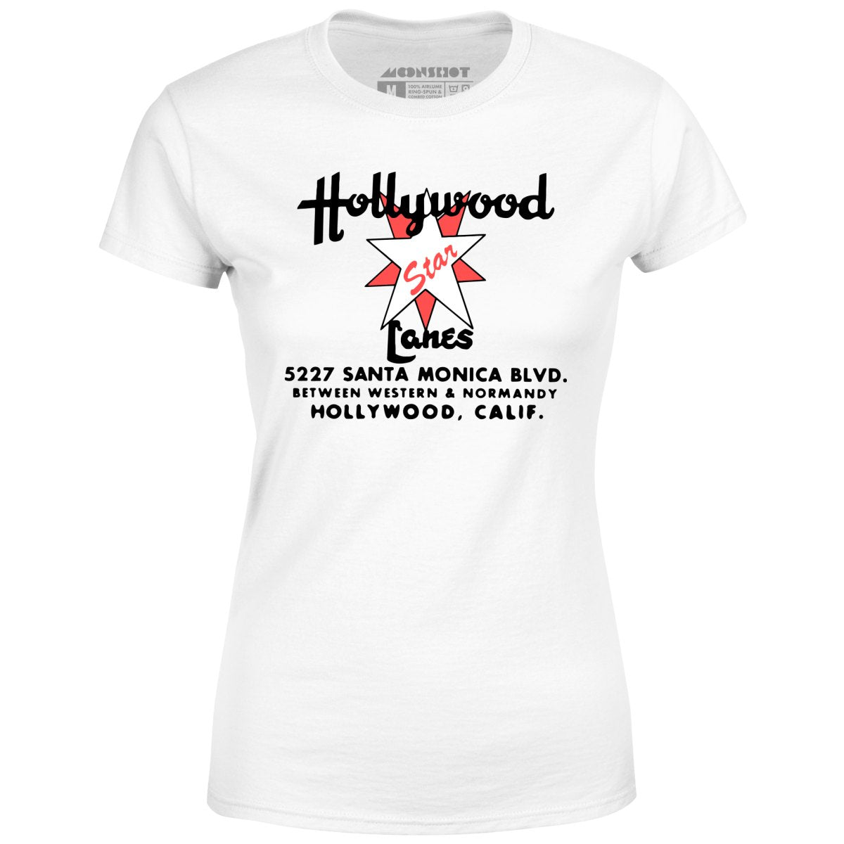 Hollywood Star Lanes v2 - Los Angeles, CA - Vintage Bowling Alley - Women's T-Shirt