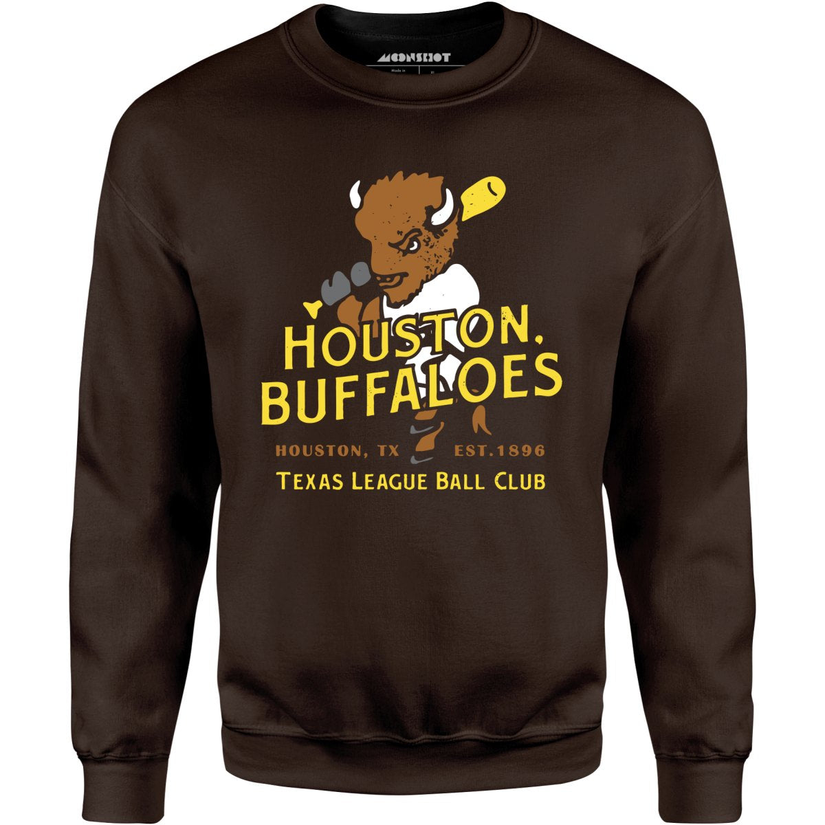 Houston Buffaloes - Texas - Vintage Defunct Baseball Teams - Unisex Sweatshirt