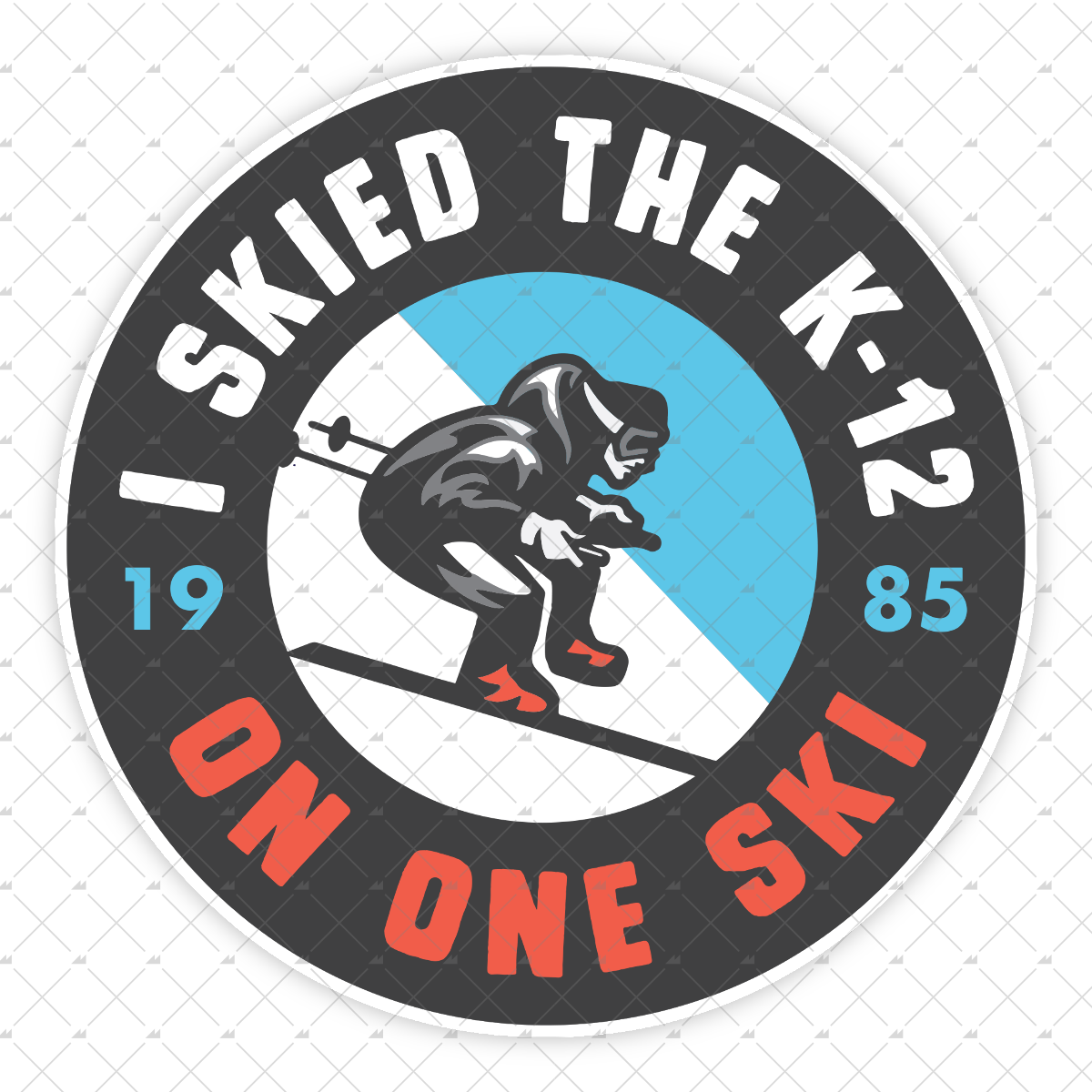 I Skied the K-12 - Sticker