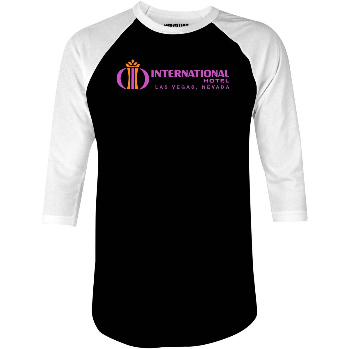 International Hotel - Vintage Las Vegas - 3/4 Sleeve Raglan T-Shirt