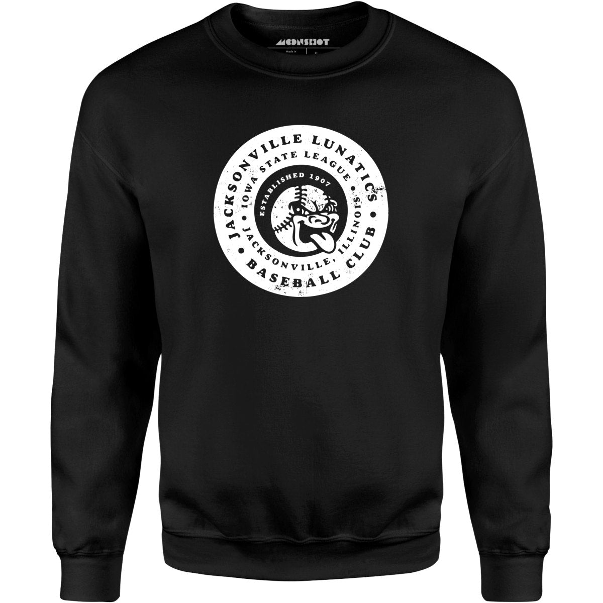 Jacksonville Lunatics - Illinois - Vintage Defunct Baseball Teams - Unisex Sweatshirt