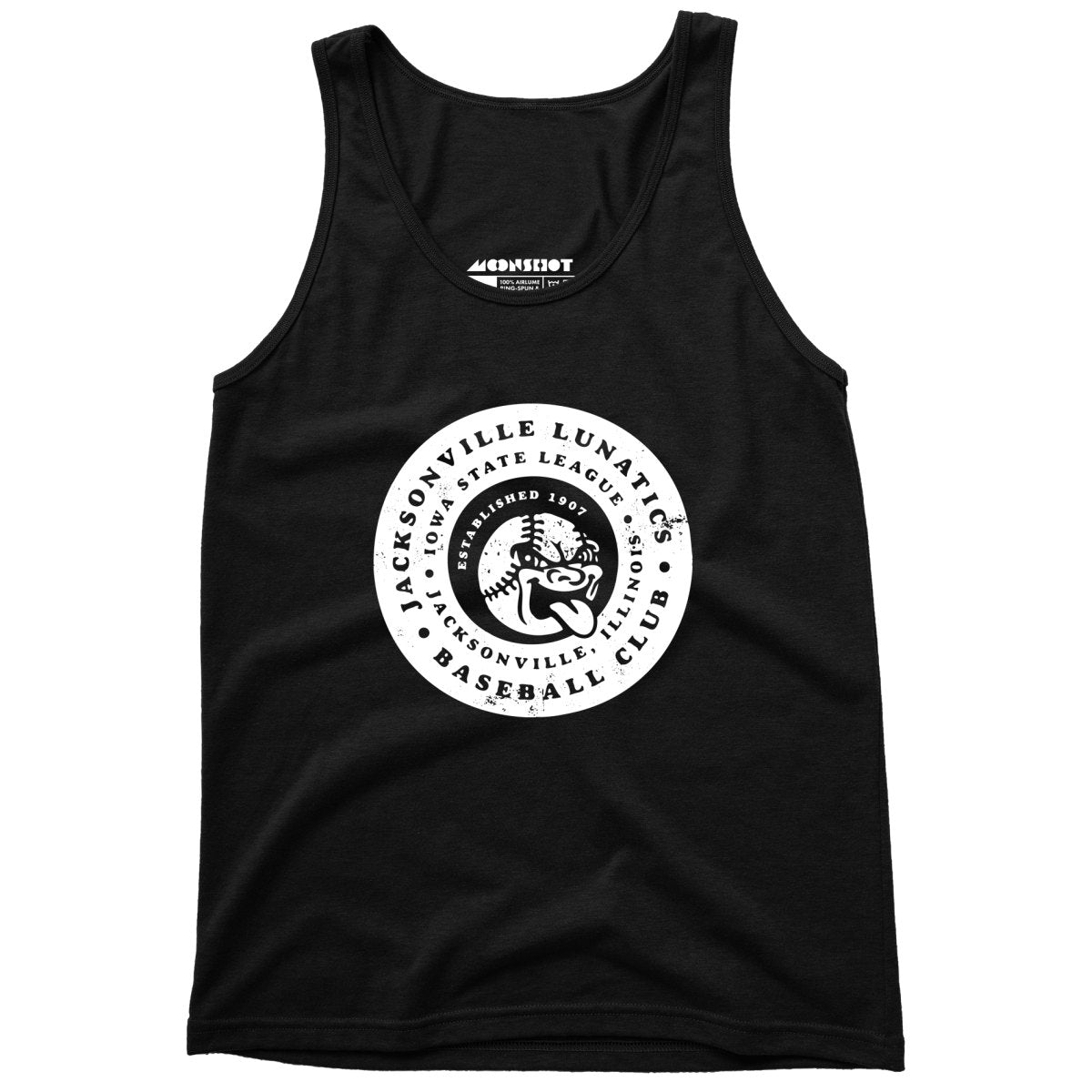 Jacksonville Lunatics - Illinois - Vintage Defunct Baseball Teams - Unisex Tank Top