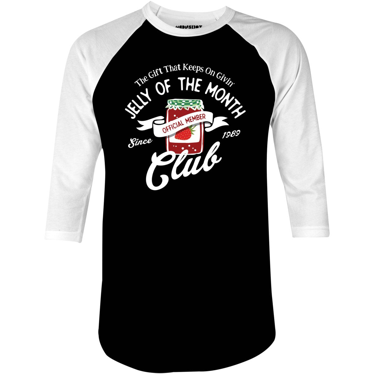 Jelly of the Month Club - 3/4 Sleeve Raglan T-Shirt