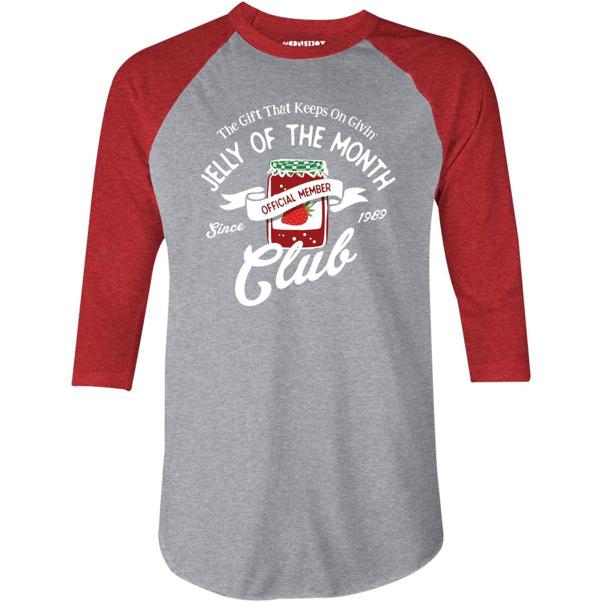 Jelly of the Month Club - 3/4 Sleeve Raglan T-Shirt