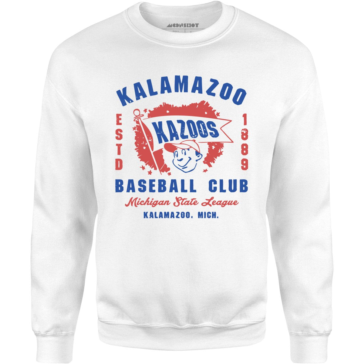 Kalamazoo Kazoos - Michigan - Vintage Defunct Baseball Teams - Unisex Sweatshirt