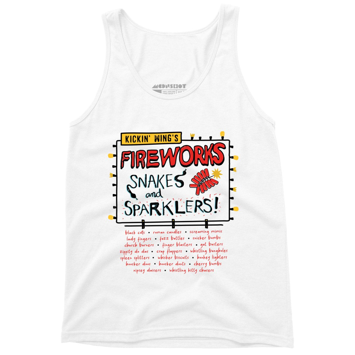 Kickin' Wing's Fireworks - Unisex Tank Top