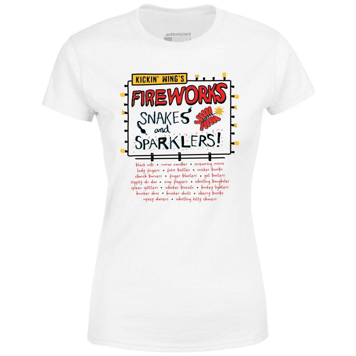 Kickin' Wing's Fireworks - Women's T-Shirt