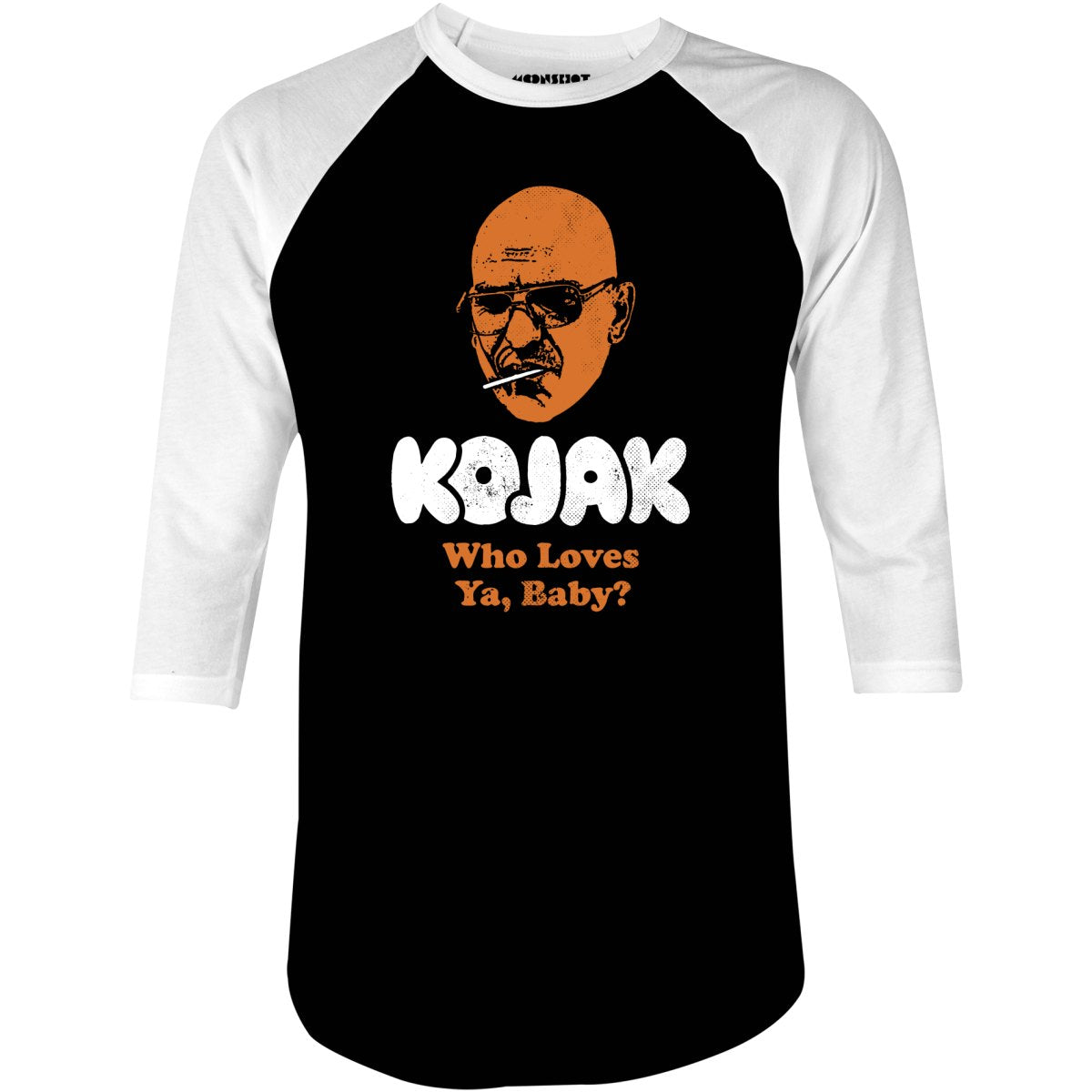 Kojak Who Loves Ya Baby - 3/4 Sleeve Raglan T-Shirt